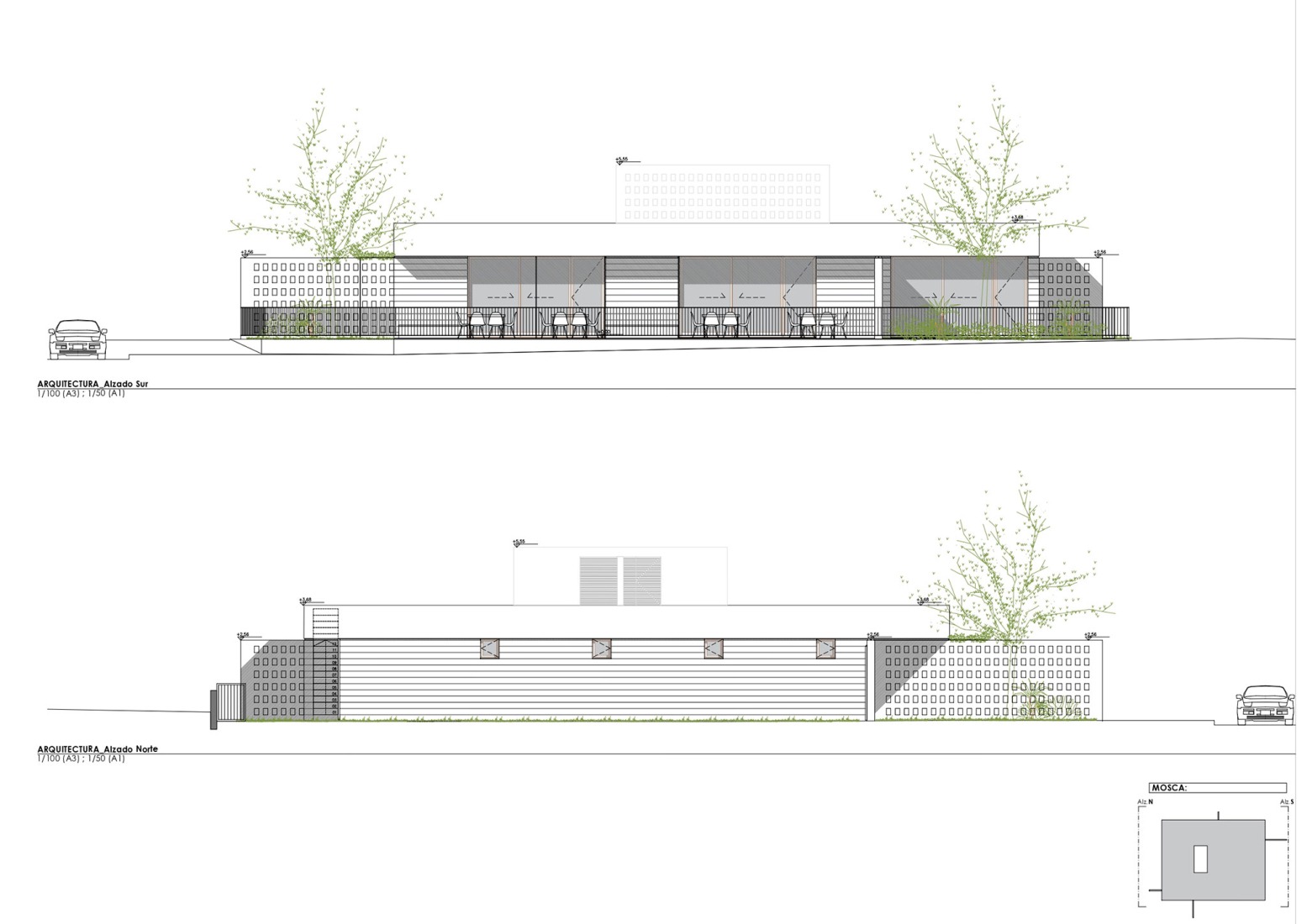 Elevations. Alaior Day Centre by Montis Sastre Arquitectura. 