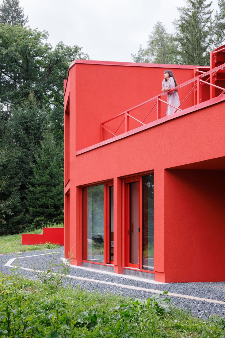 Jevany Villa by Architektura. Photograph by Matej Hakár.