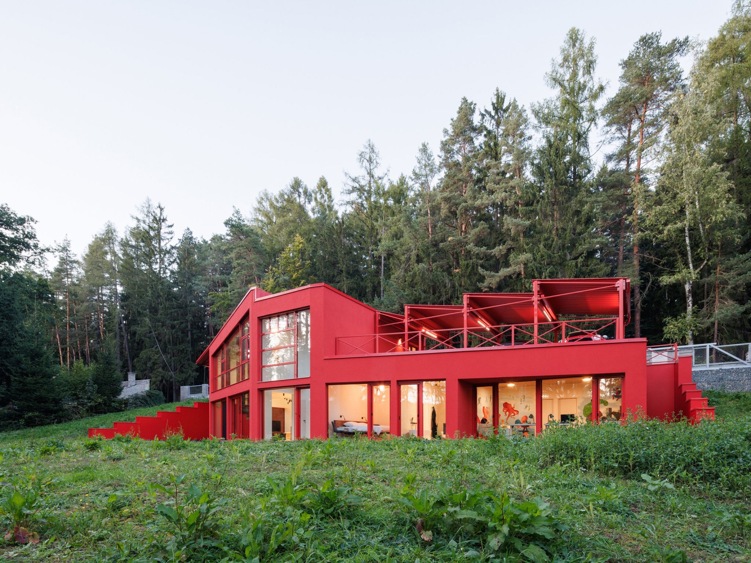 Jevany Villa by Architektura. Photograph by Matej Hakár.