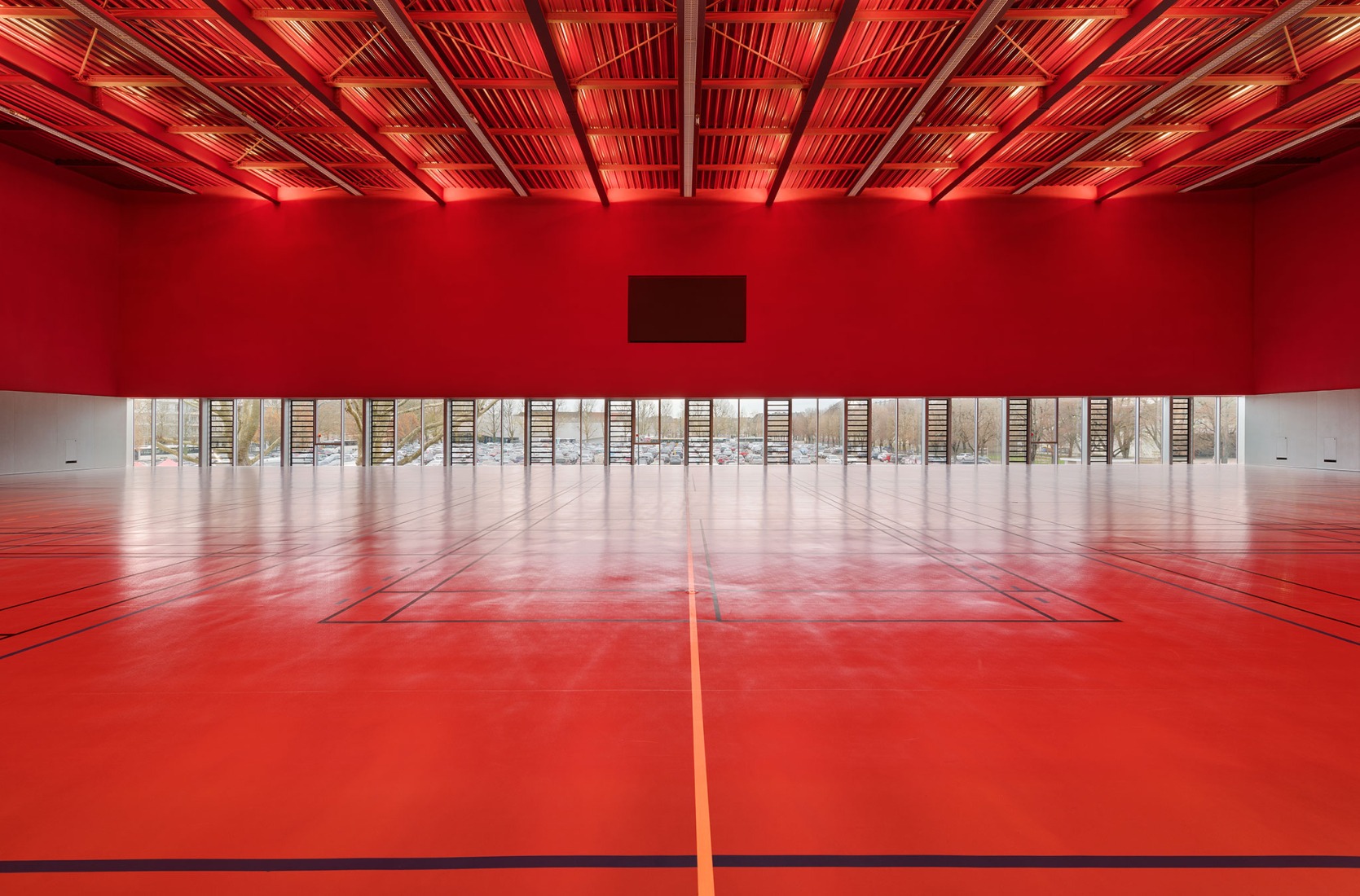 SPOT Multipurpose Sports Centre in Thionville by Dominique Coulon & associés. Photograph by Eugeni Pons.