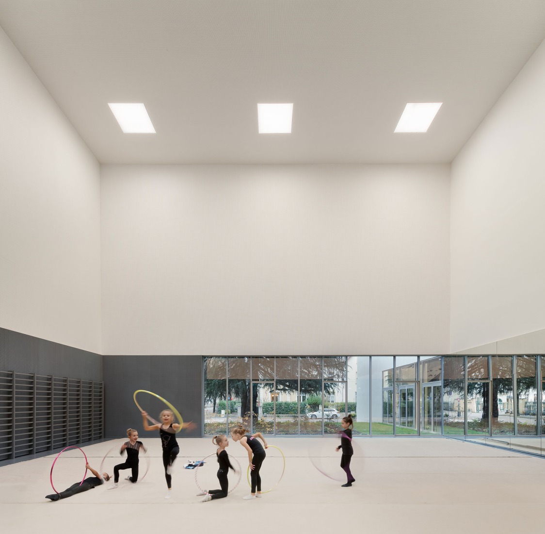 SPOT Multipurpose Sports Centre in Thionville by Dominique Coulon & associés. Photograph by Eugeni Pons.