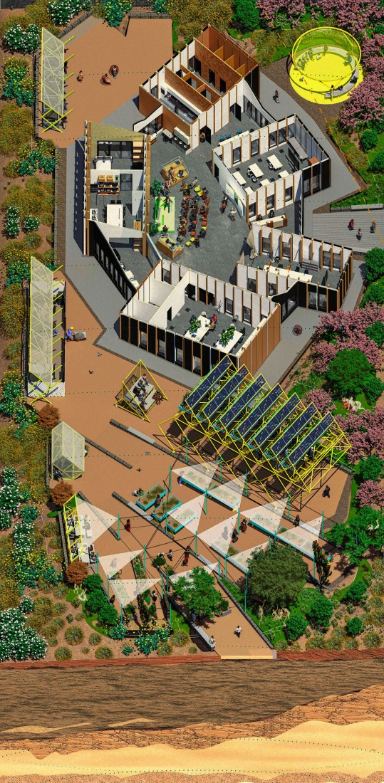 Illustration. Circulating Garden for the CIEC by gaSSz arquitectos.