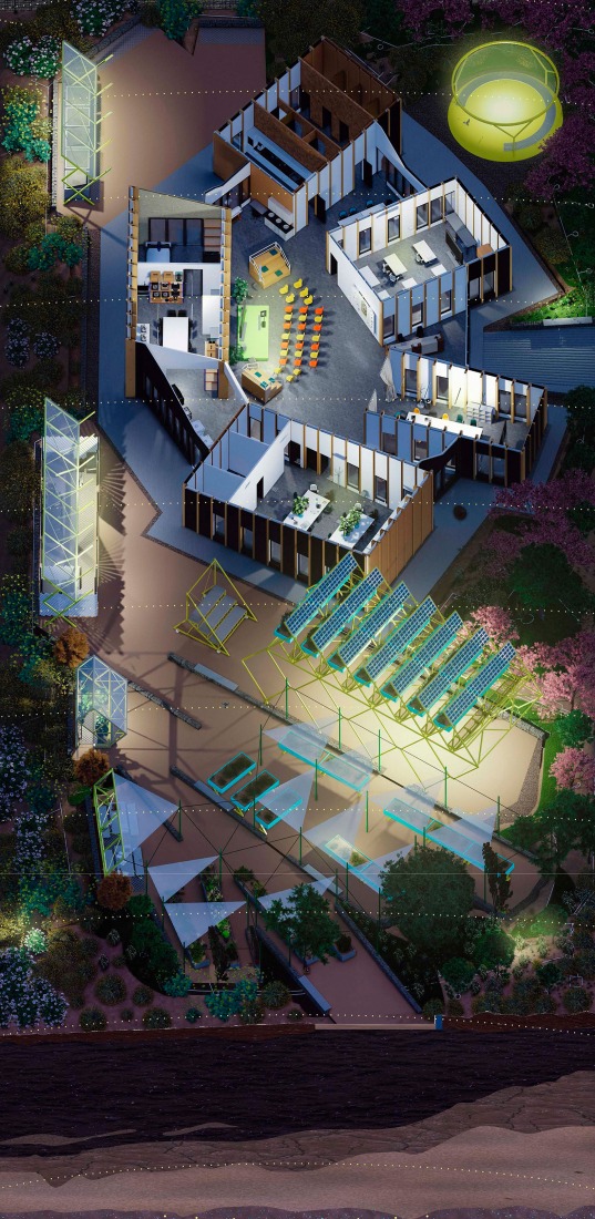 Illustration. Circulating Garden for the CIEC by gaSSz arquitectos.