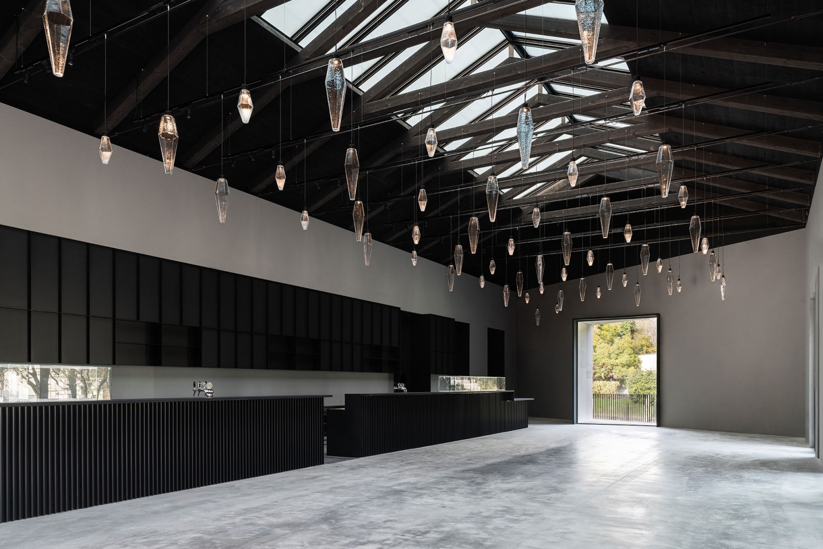 Cafeteria interior, Central Pavilion renovated through public funding allocated by the Ministry of Culture as part of the PNC of the PNNR. Photo Marco Cappelletti / Marco Cappelletti Studio, Courtesy La Biennale di Venezia / MiC.
