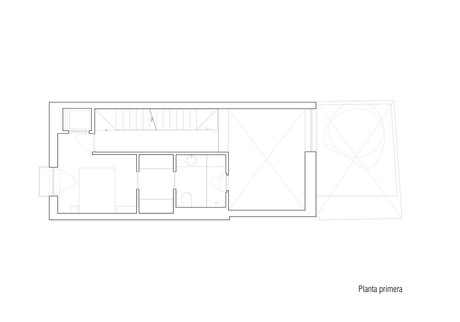 First floor plan. Mariola House by Palera Arquitectos.