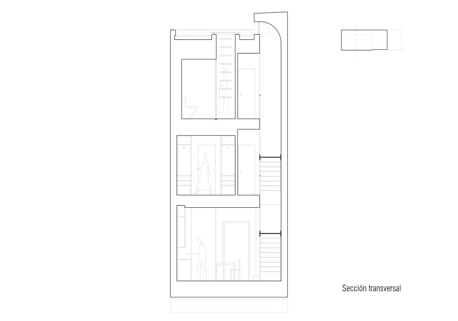 Section. Mariola House by Palera Arquitectos.