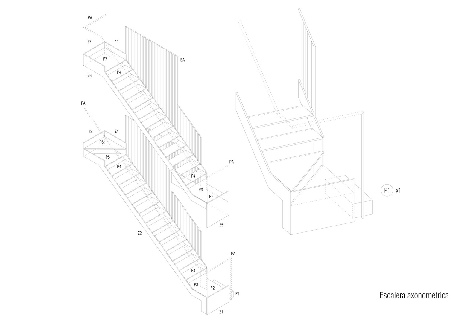 Stair detail. Mariola House by Palera Arquitectos.