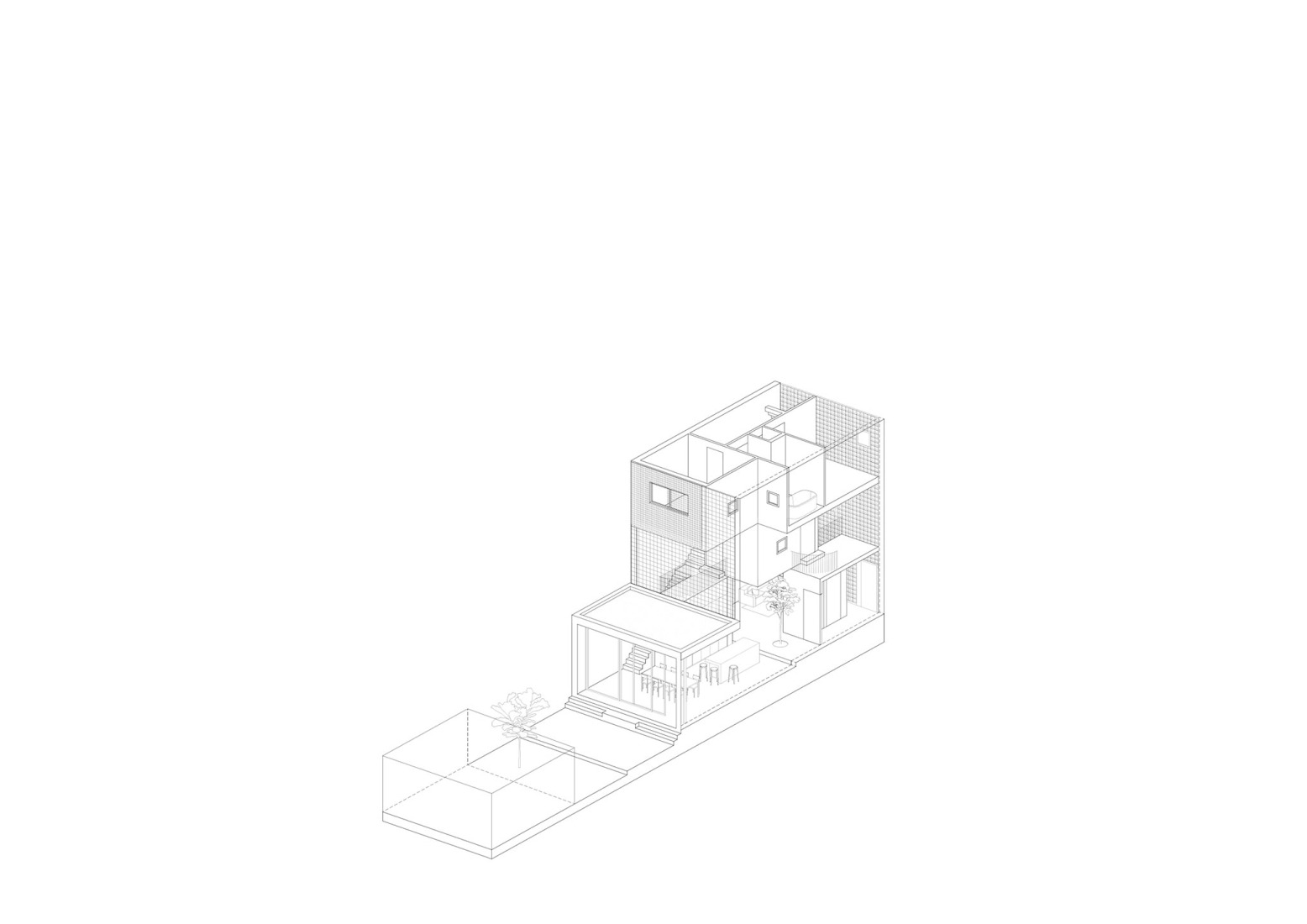 Axonometry. Light House by Studioninedots.