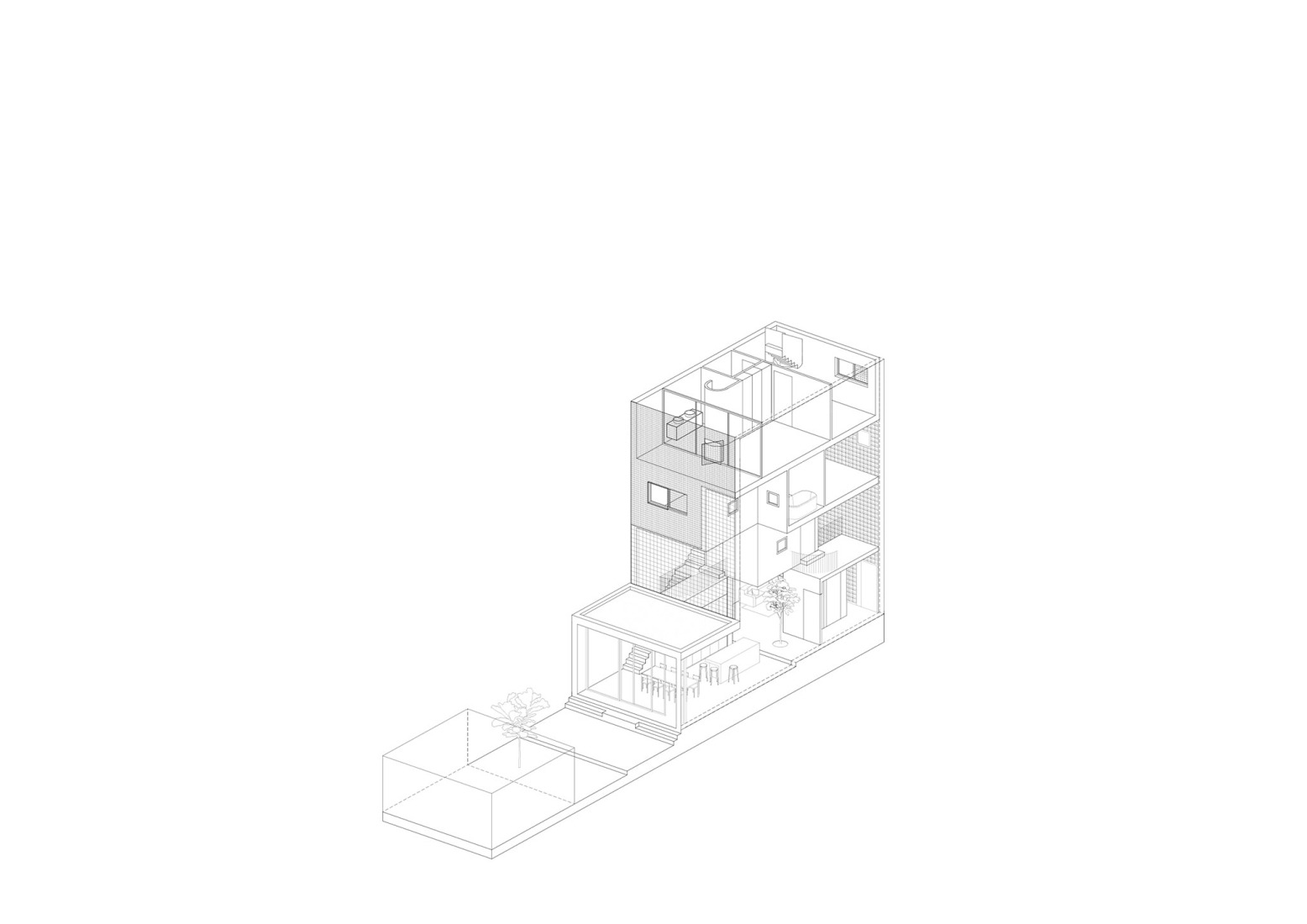 Axonometry. Light House by Studioninedots.