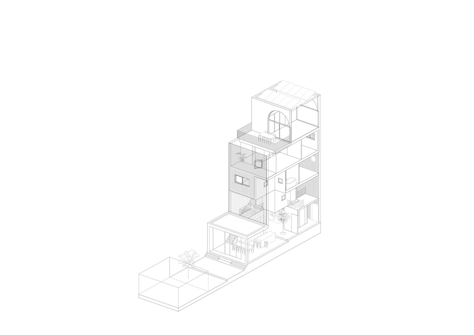 Axonometry. Light House by Studioninedots.