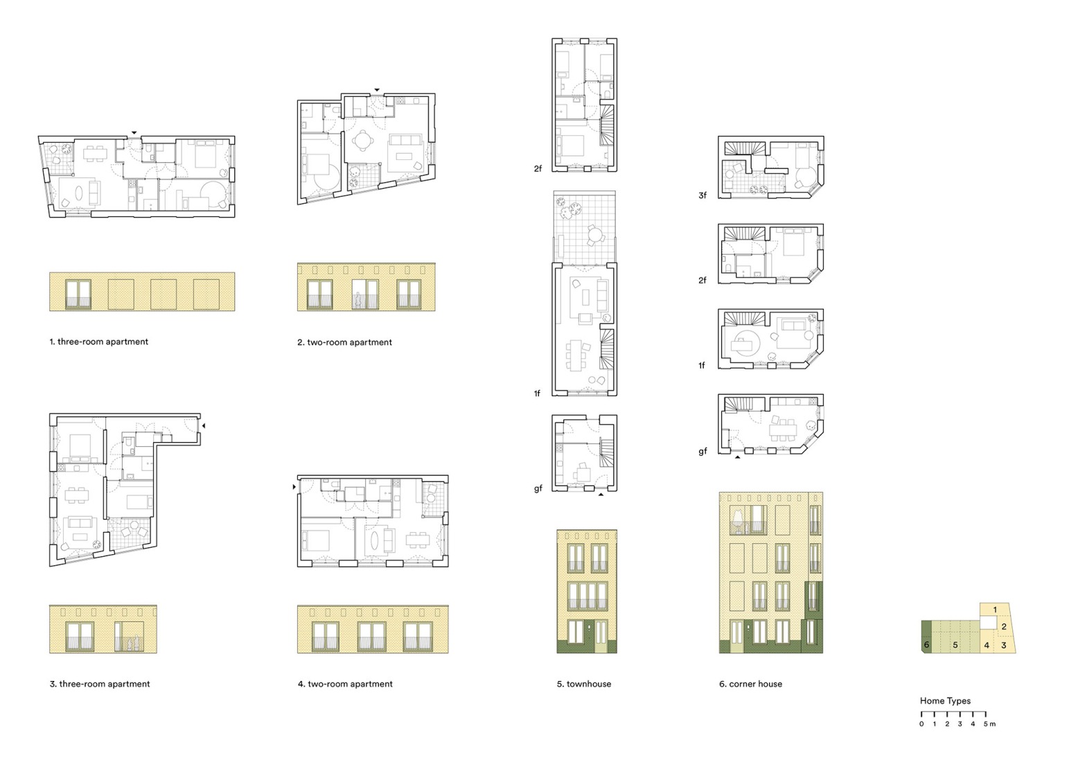 Diagram. "De Hartenrust" by van Bergen Kolpa Architects.