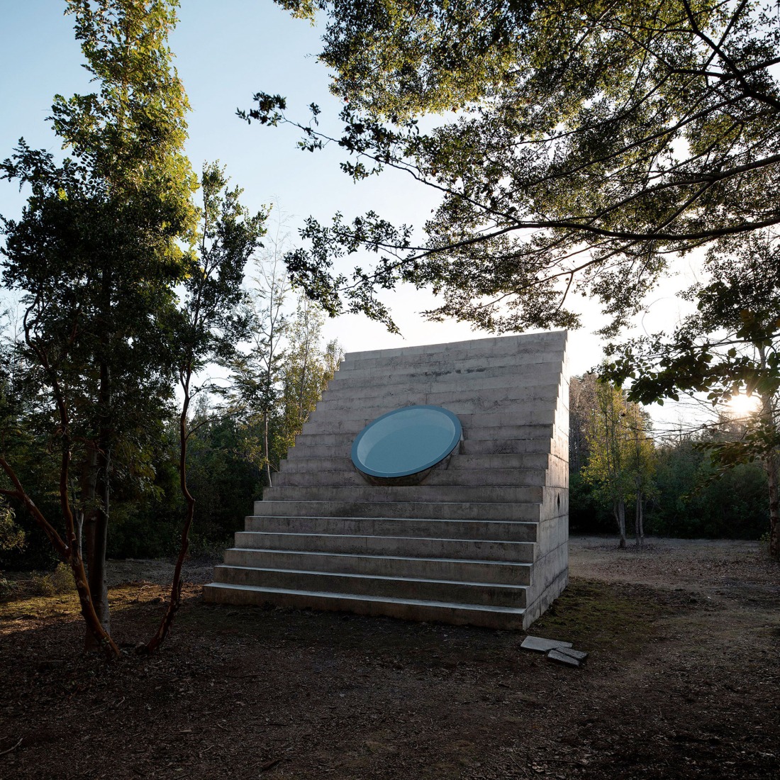 MIEL Pavilion by Pezo von Ellrichshausen. Photograph by Pezo von Ellrichshausen.