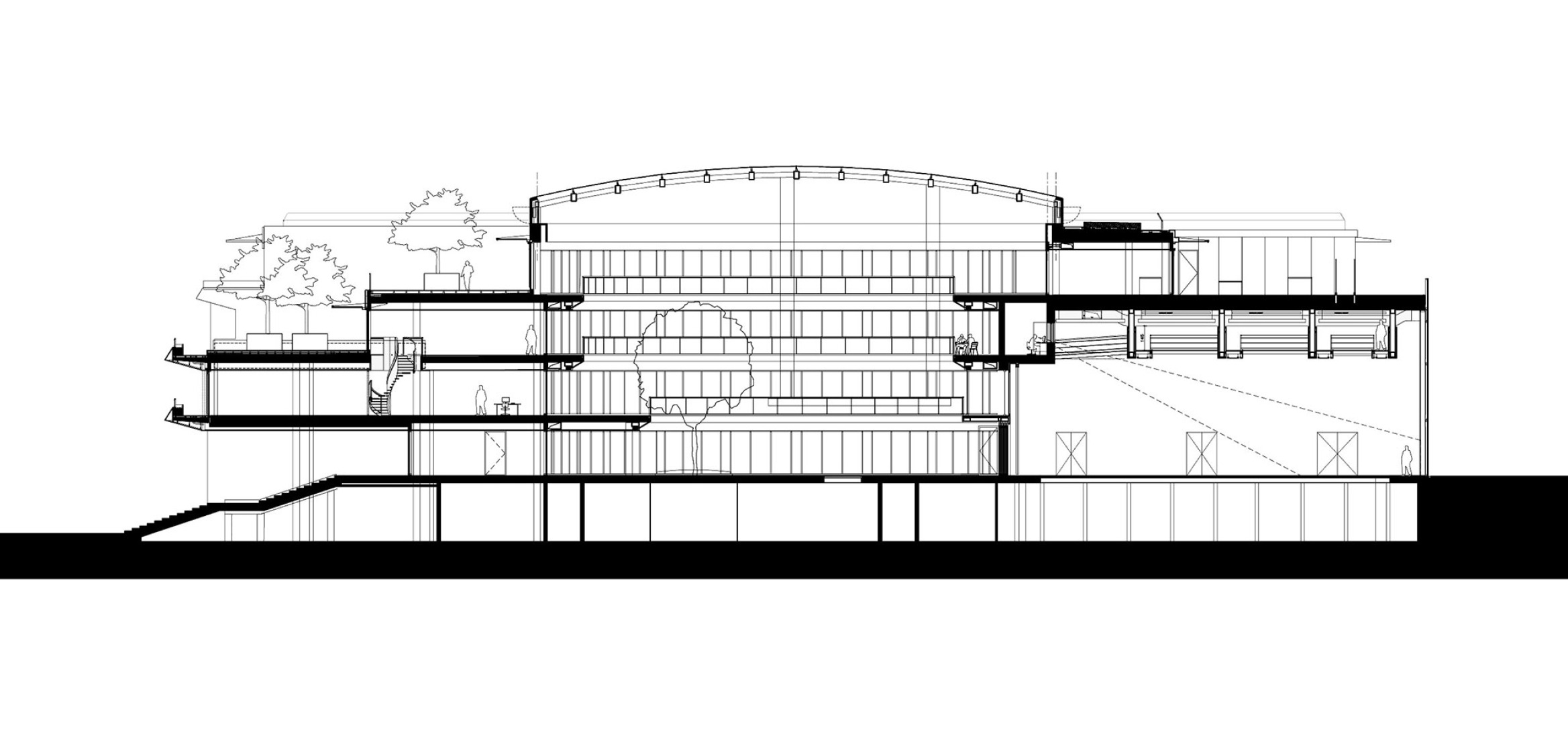 Sección. «Philo» por Bernard Tschumi.
