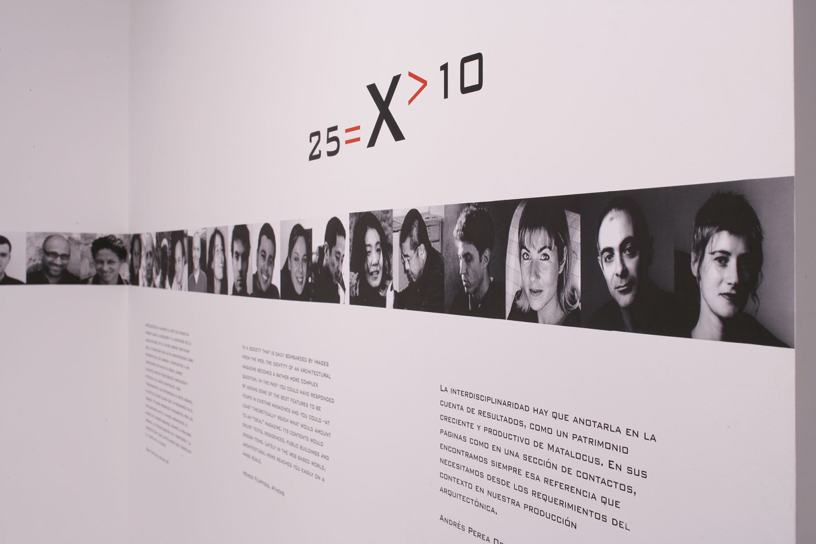 26=X>10+1 METALOCUS. 10 Años 25 números. Fotografía por José Juan Barba