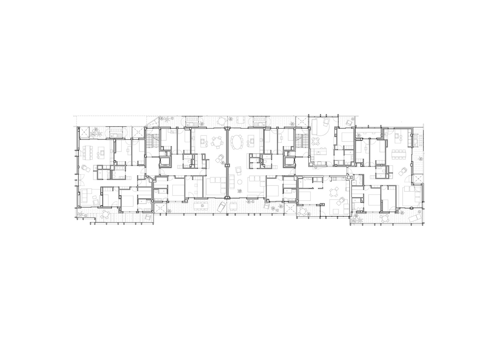 Phase 3. Typical floor plan. "Espai Natura" by BAILORULL.