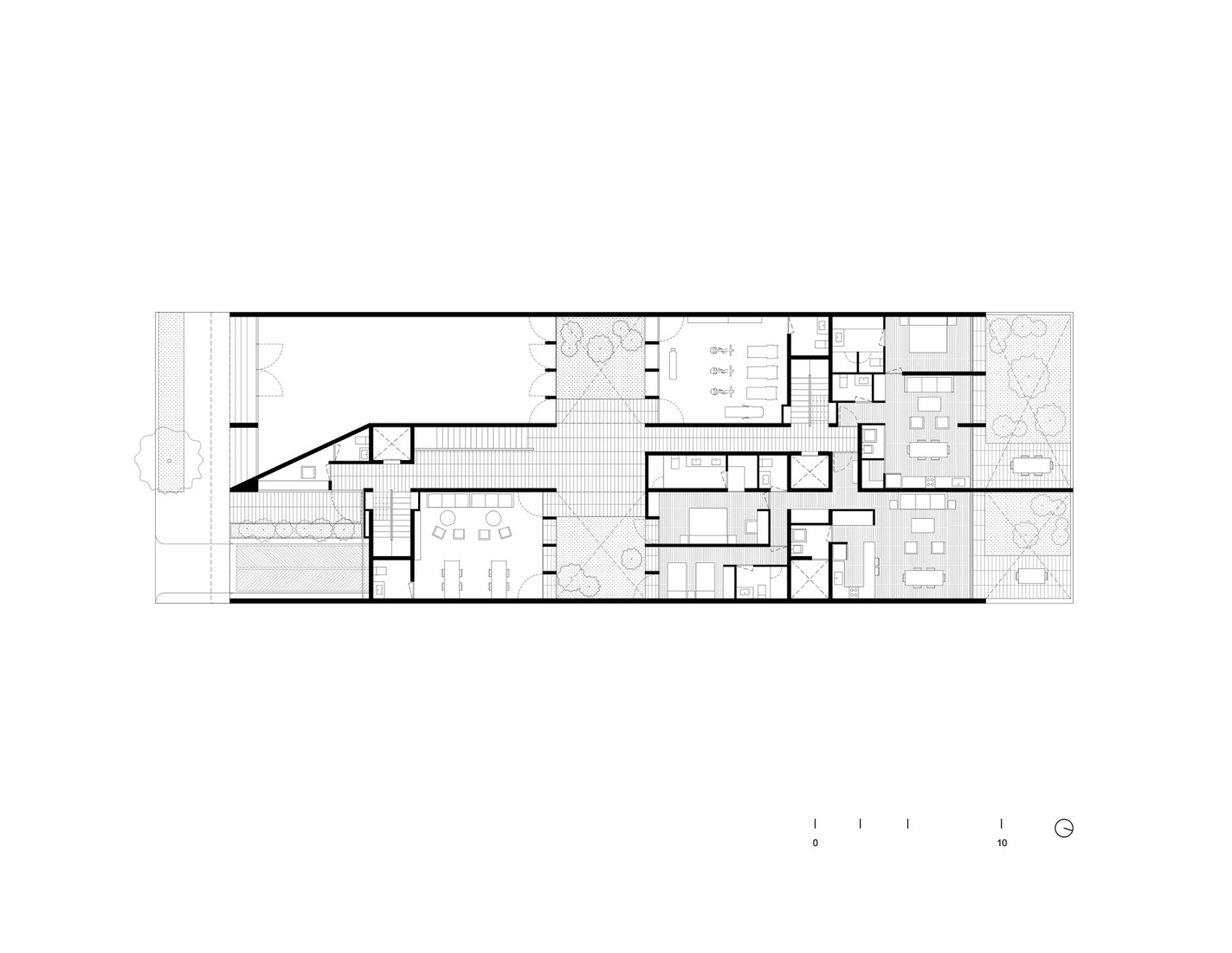 Ground floor plan. "Londres 187" by CCA. 