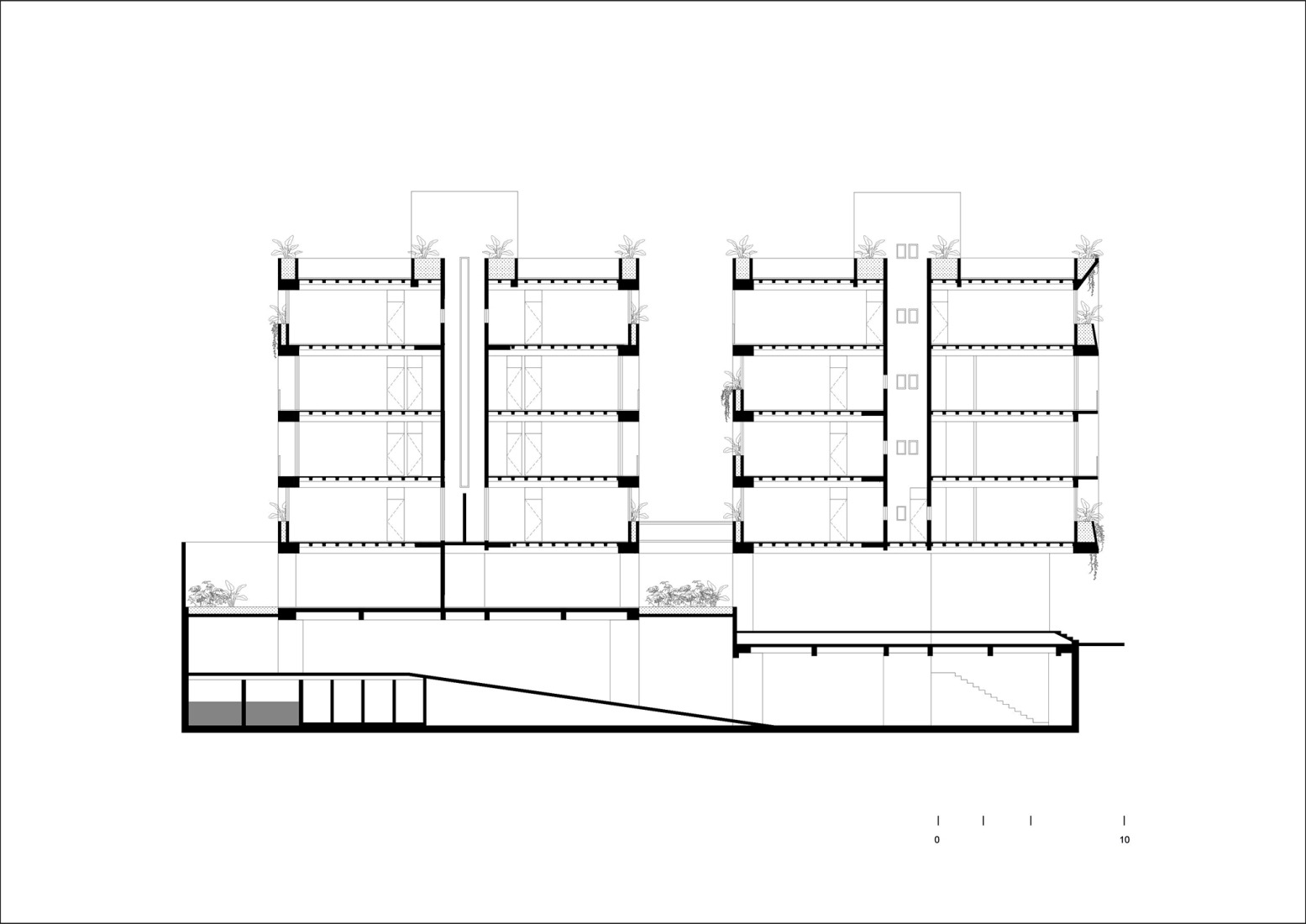 Section. "Londres 187" by CCA. 