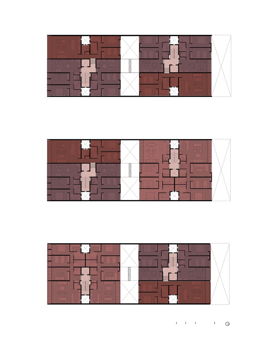 Typology organization. "Londres 187" by CCA. 