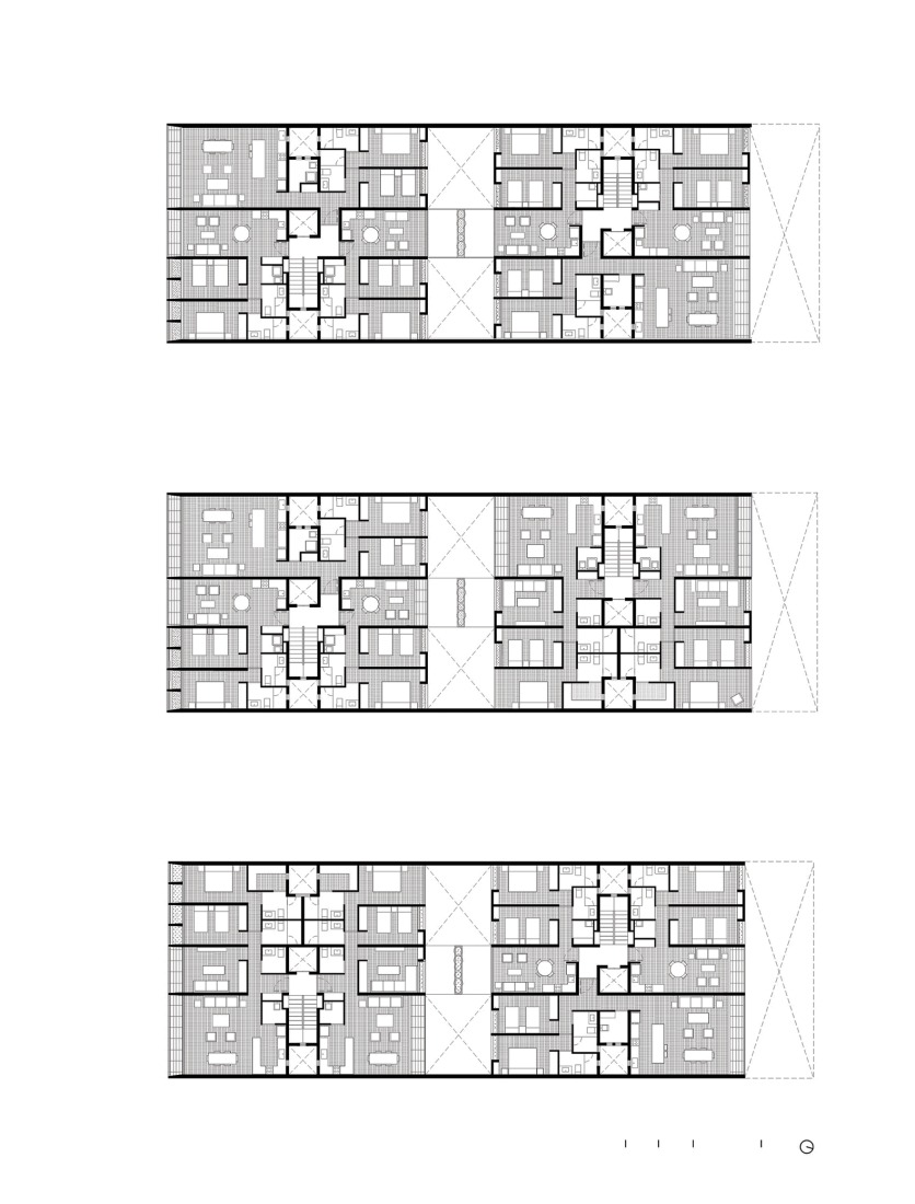 Typology organization. "Londres 187" by CCA. 