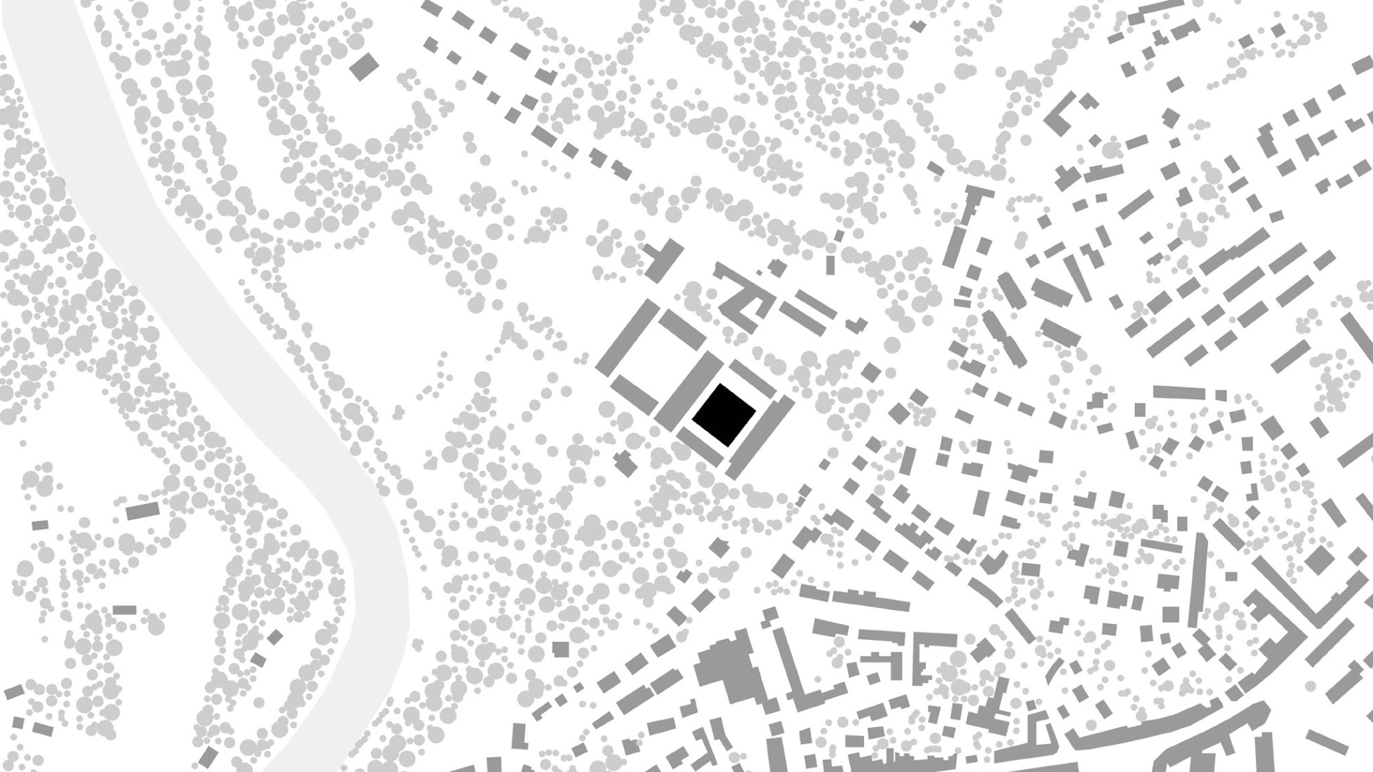 Plano de situación. Sala Espectáculos Haras Nacional de Hennebont por K architectures. 