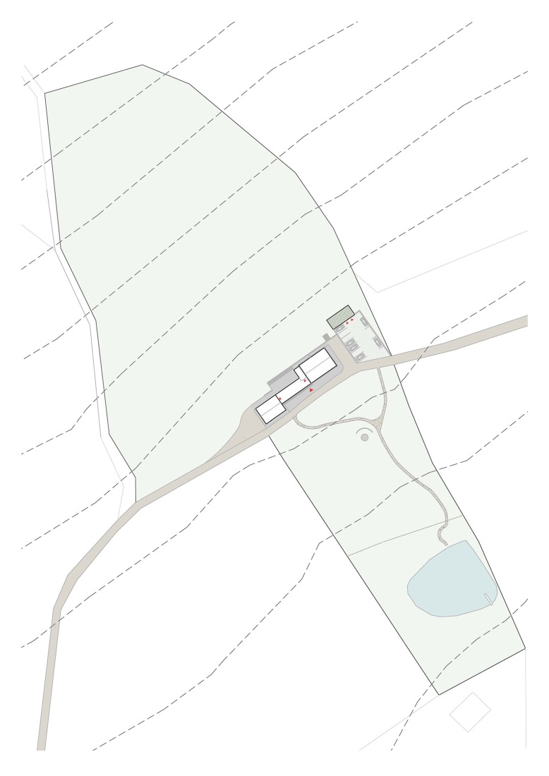 Plano de situación. «Resurrección de los Sudetes» por No Architects.
