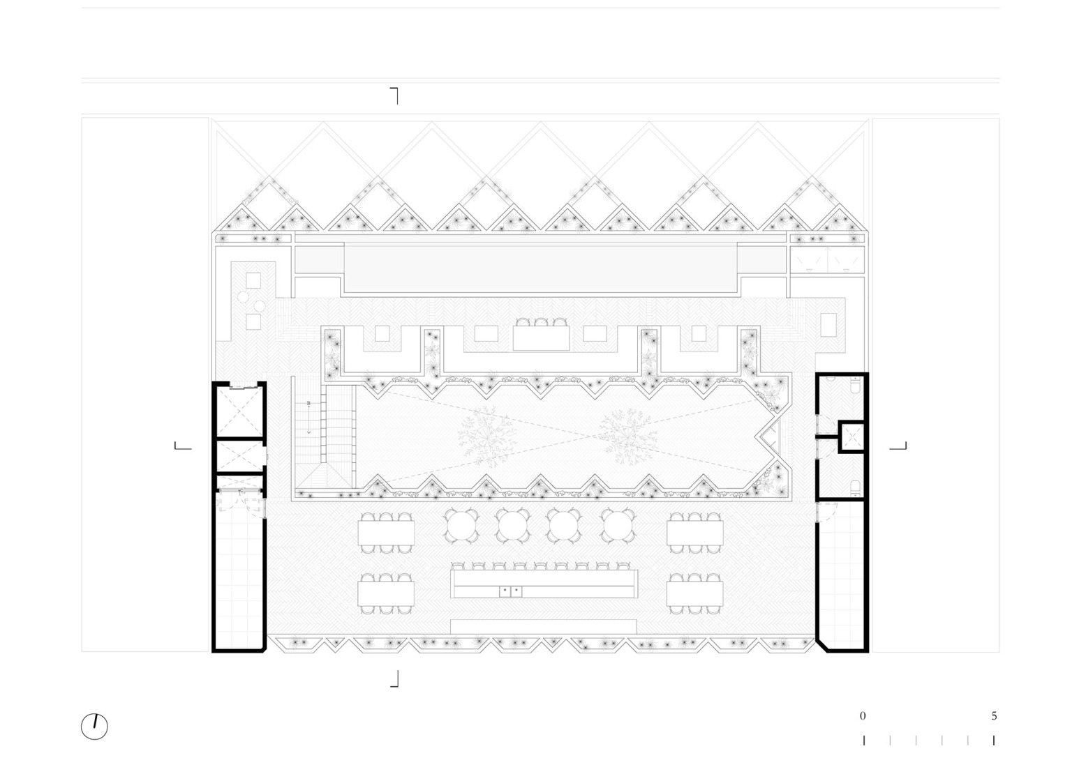 Roof garden floor plan. Laiva Plaza by RA!.