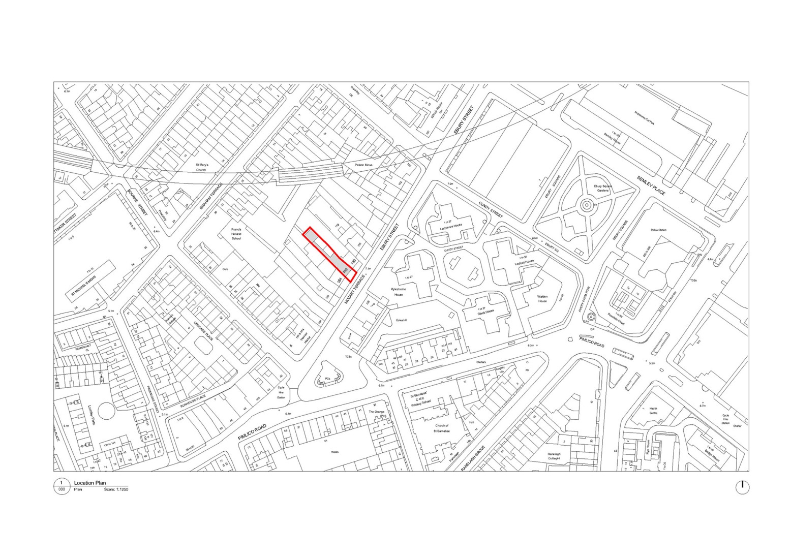 Plano de localización. «Mozart House» por Studio DERA.