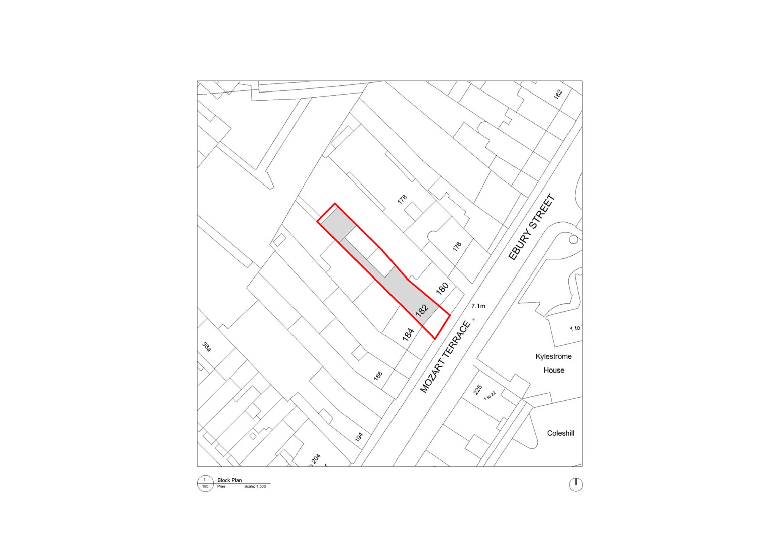 Plano de situación. «Mozart House» por Studio DERA.