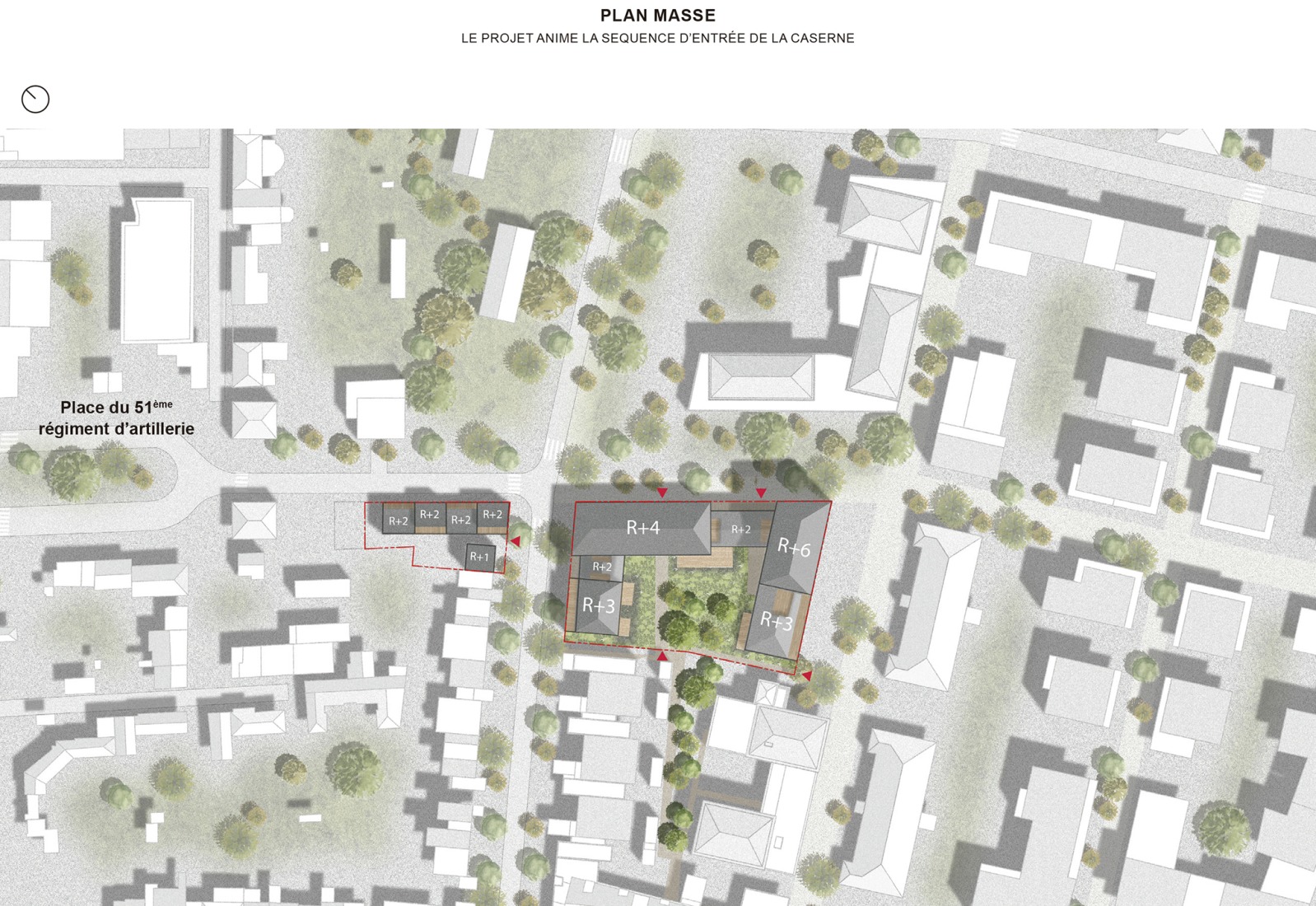 Site plan. 81 housing units by Atelier d’Architecture Ramdam + Palast. 