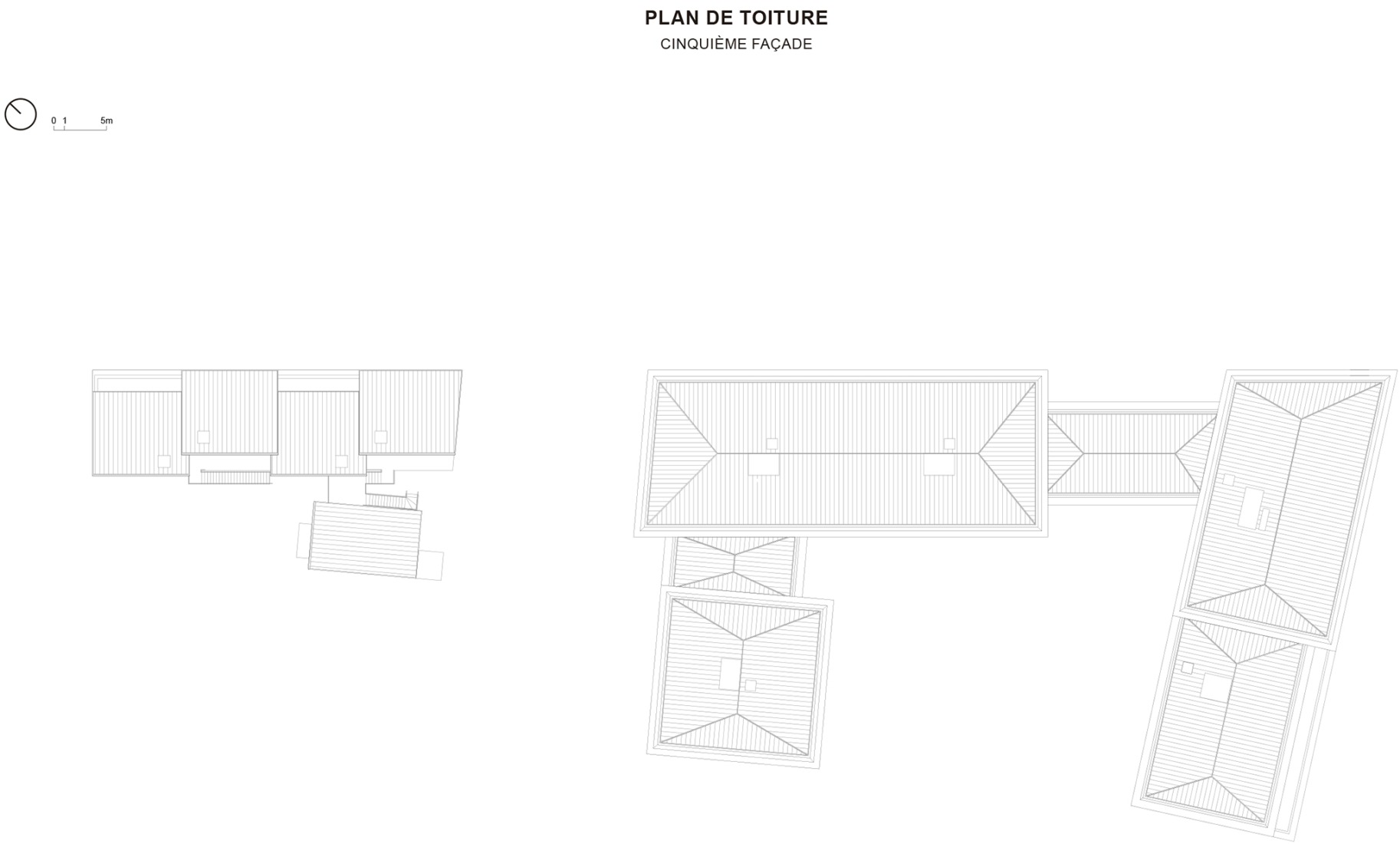Roof plan. 81 housing units by Atelier d’Architecture Ramdam + Palast.
