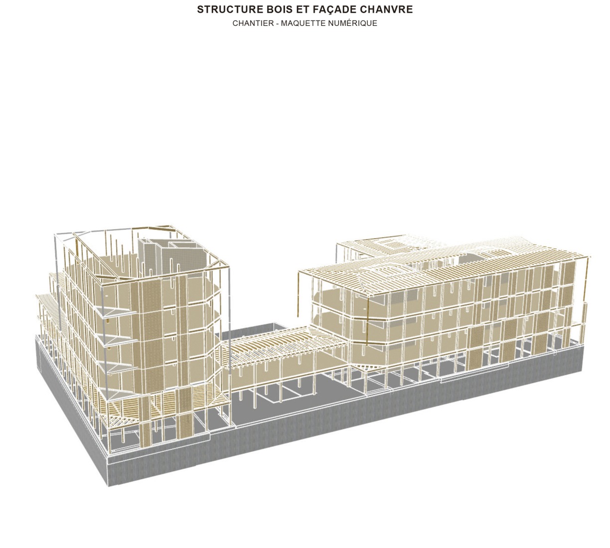 Axonometry. 81 housing units by Atelier d’Architecture Ramdam + Palast. 