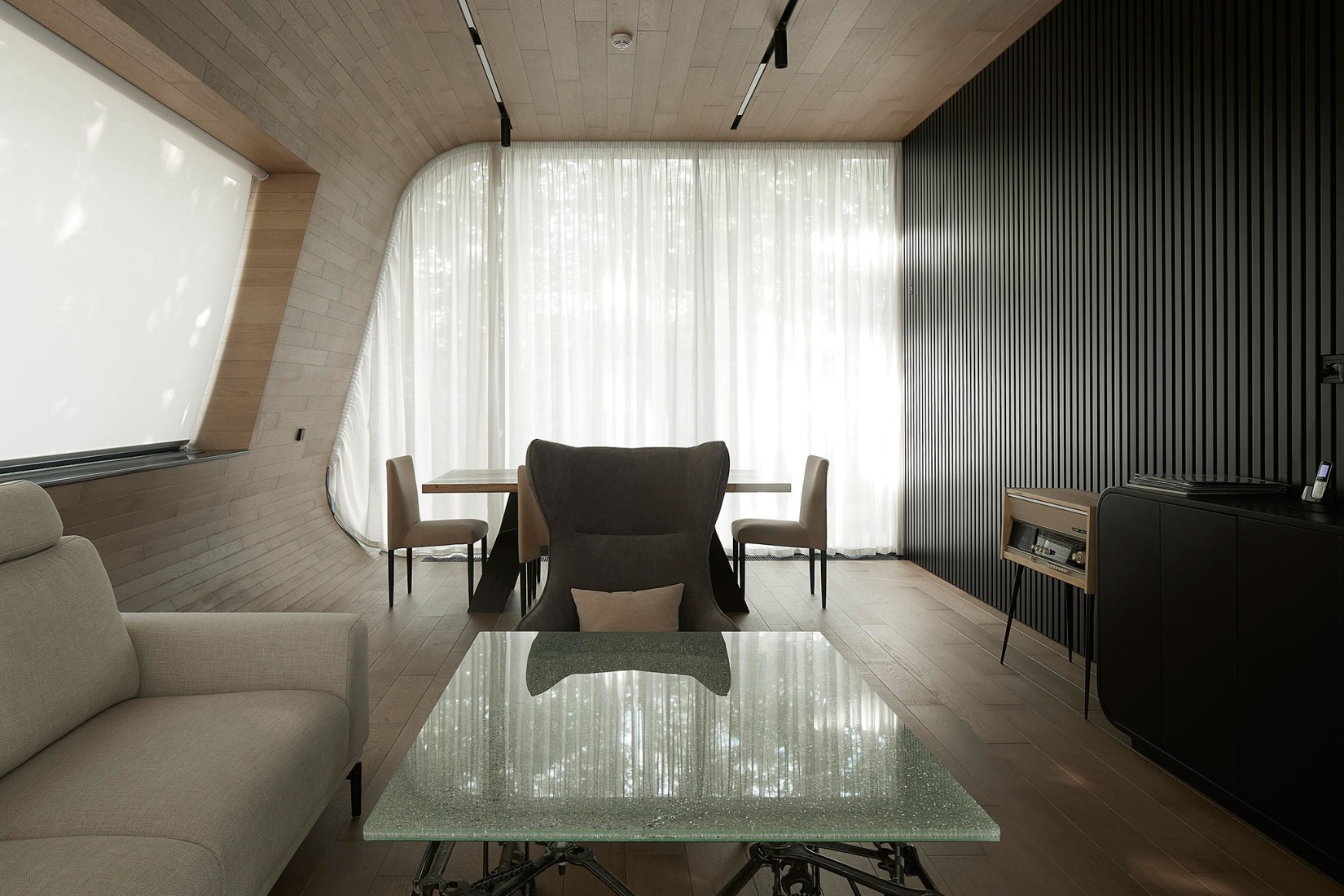 Garaje para colección de automóviles por Atrium. Fotografía cortesía de Atrium.