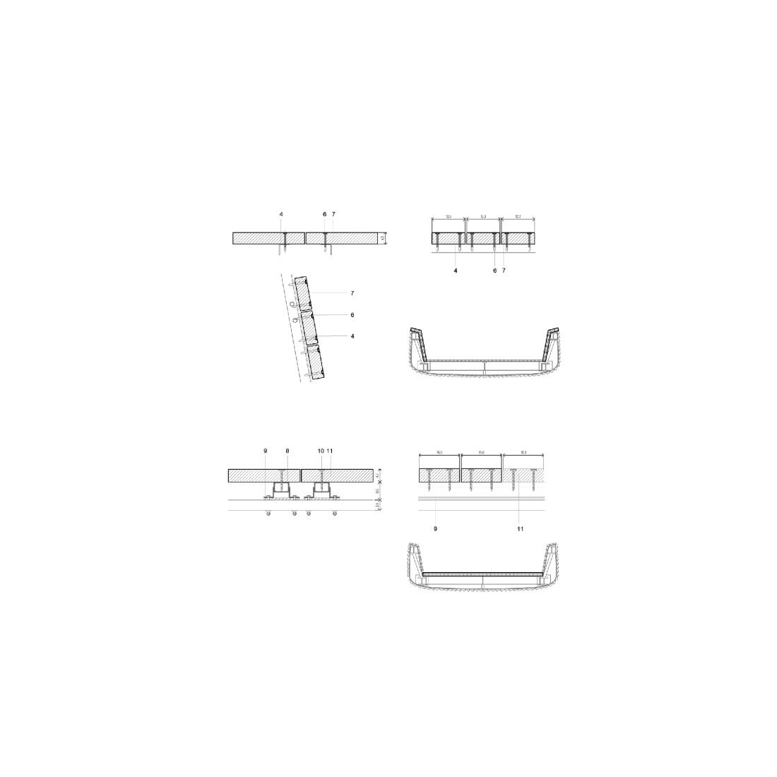 Construction details. Splavarska Lent Tabor Bridge by Burgos & Garrido.