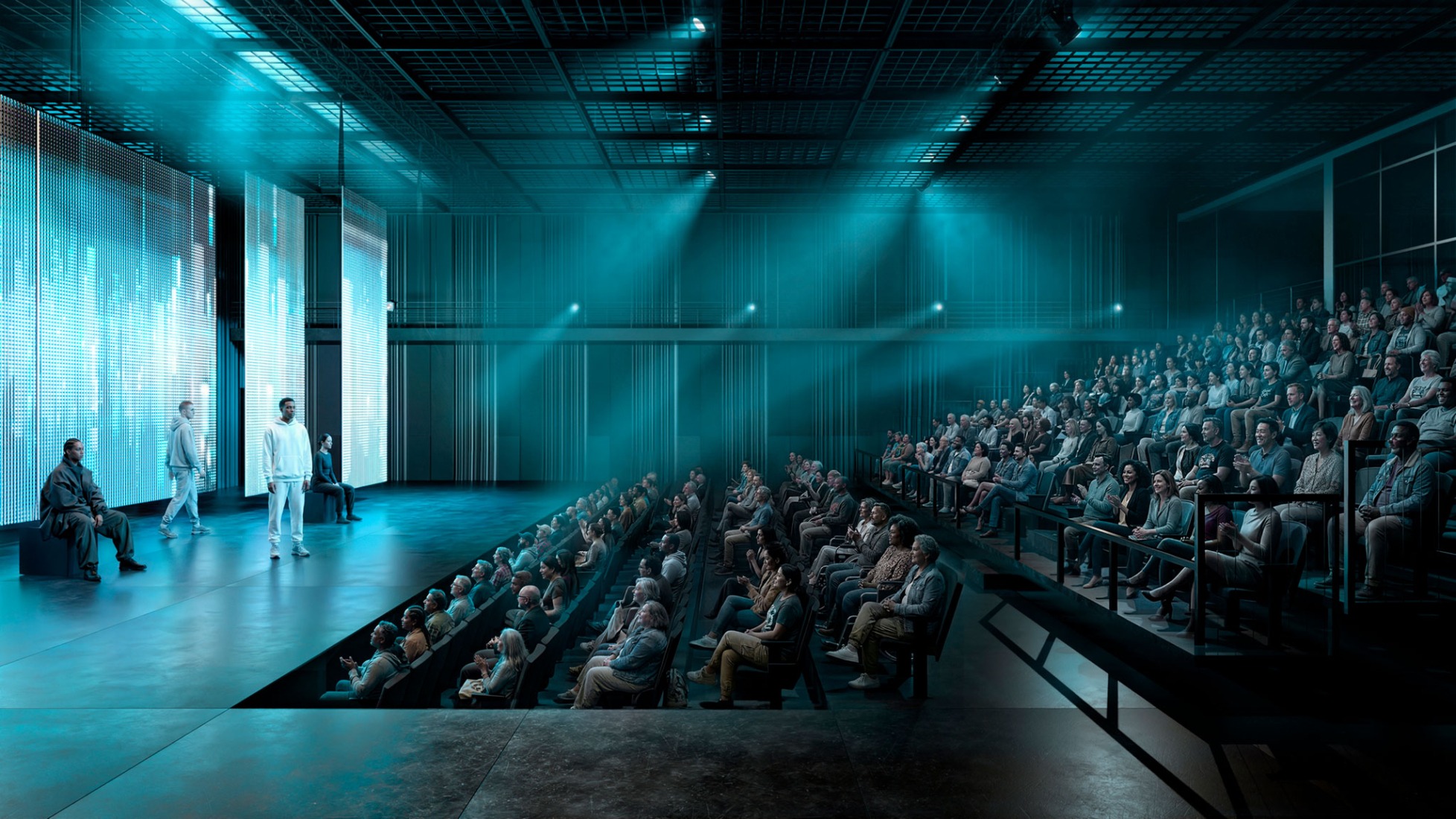 Centro de artes escénicas de Tennessee por BIG. Visualización por Bloom images.