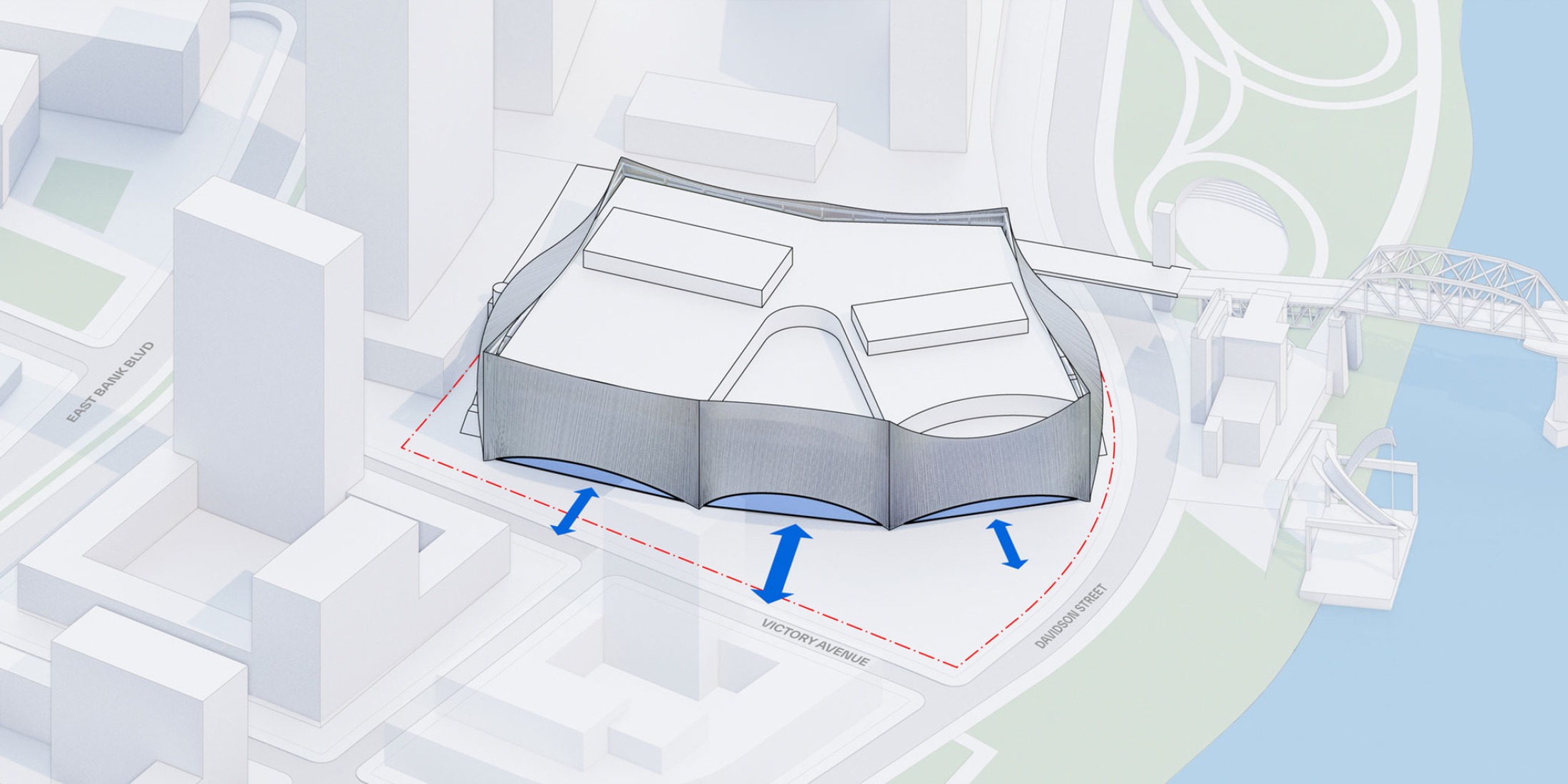 Diagrama. Centro de artes escénicas de Tennessee por BIG.