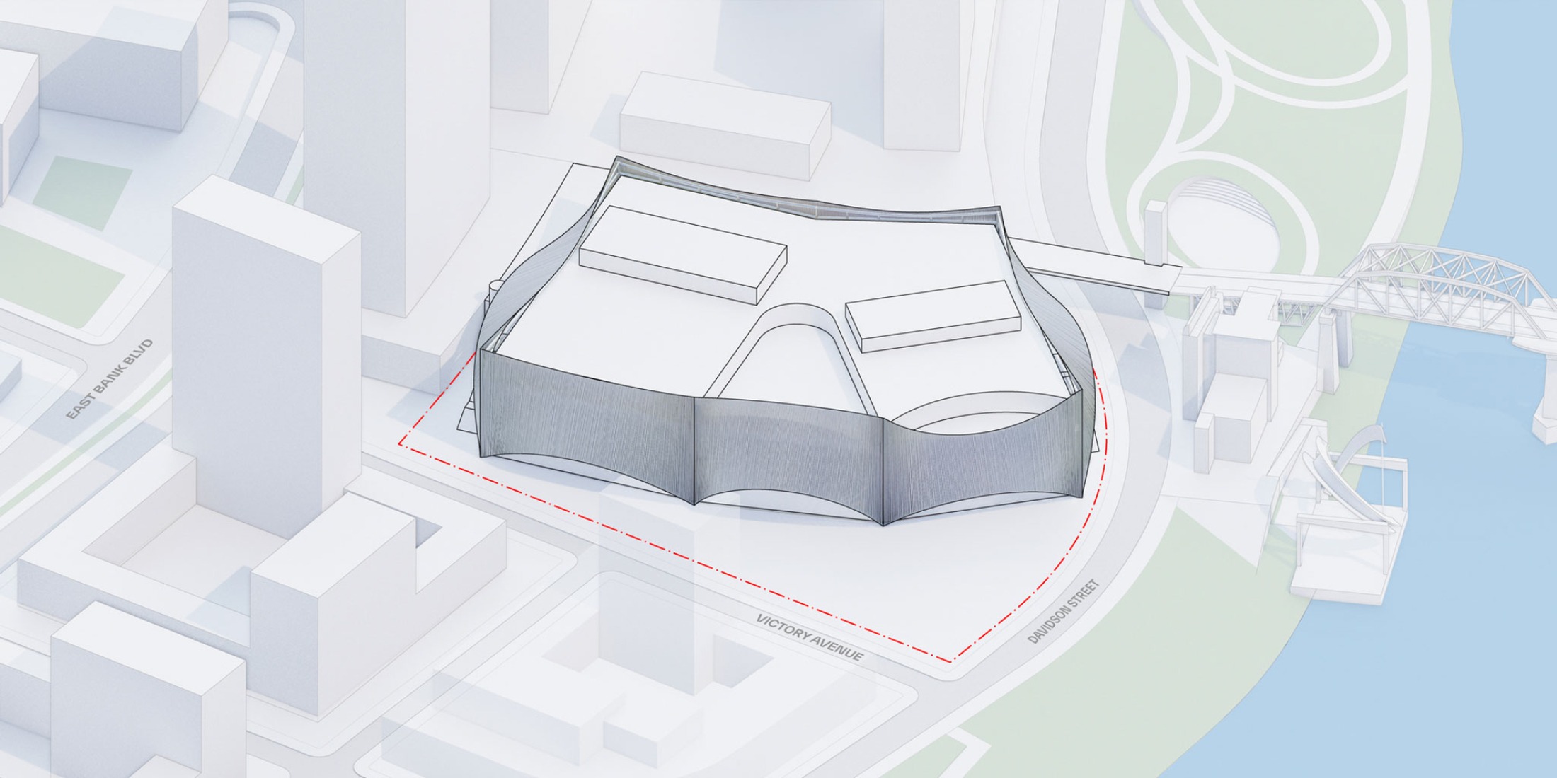 Diagrama. Centro de artes escénicas de Tennessee por BIG.