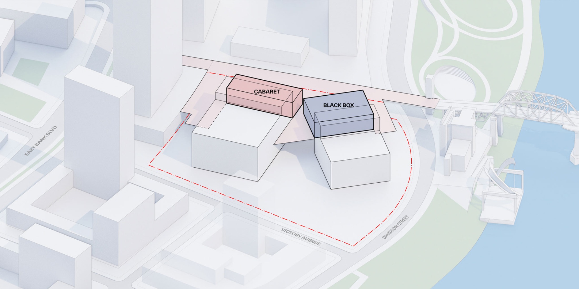 Diagrama. Centro de artes escénicas de Tennessee por BIG.