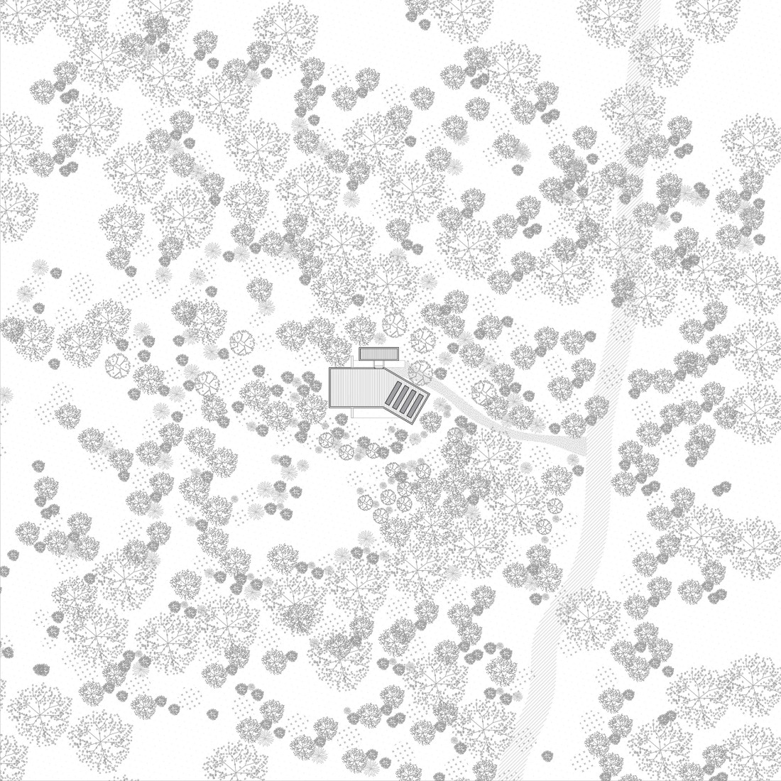 Plano de situación. Atelier Cambre por Esteras Perrote. 