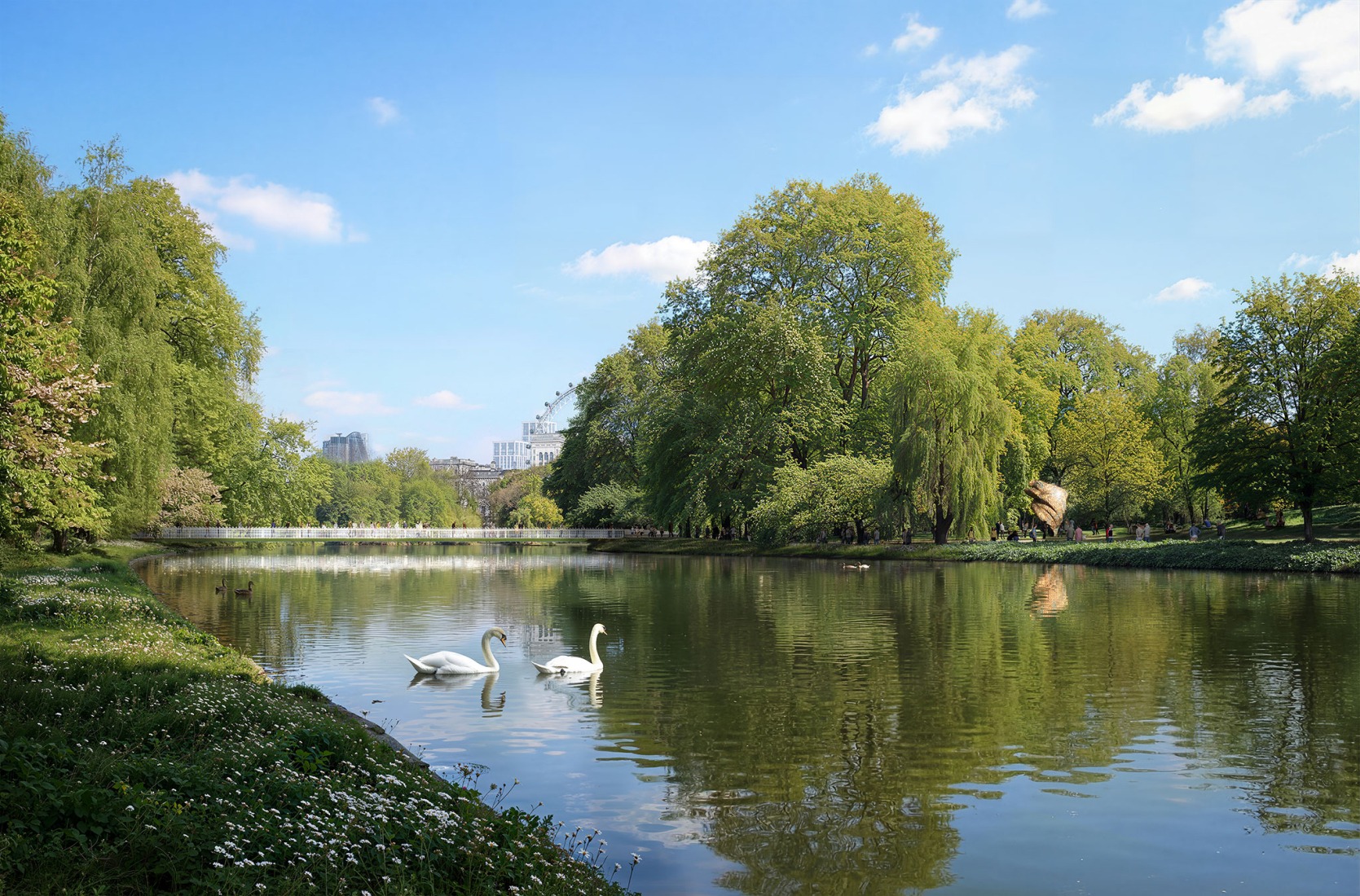 Visualización. Puente Memorial Reina Isabel.