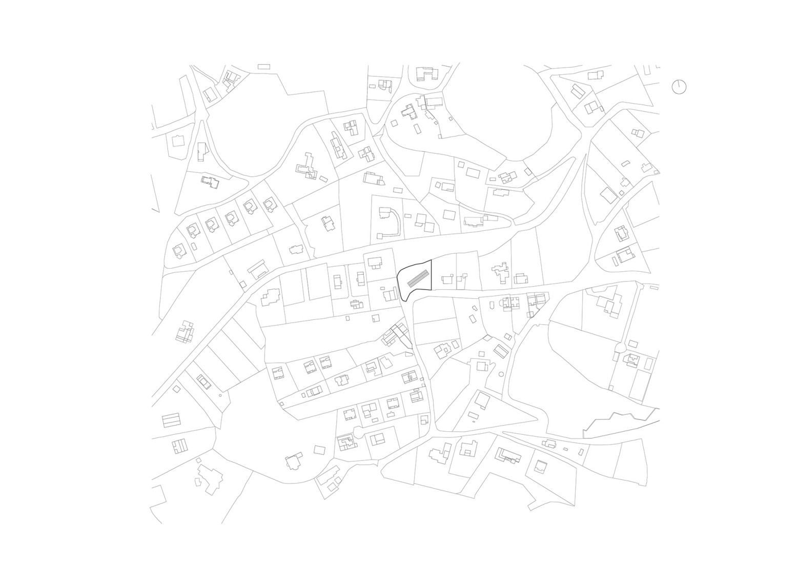 Site plan. "Casa Guadalupe" by Hanghar.