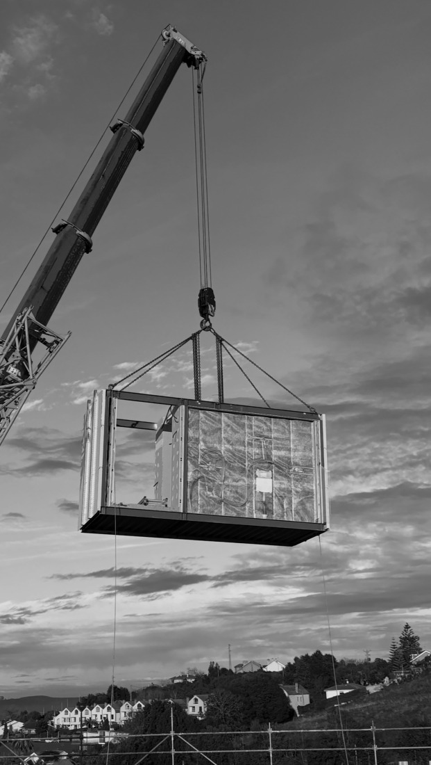 Construction photographs. "Casa Guadalupe" by Hanghar.