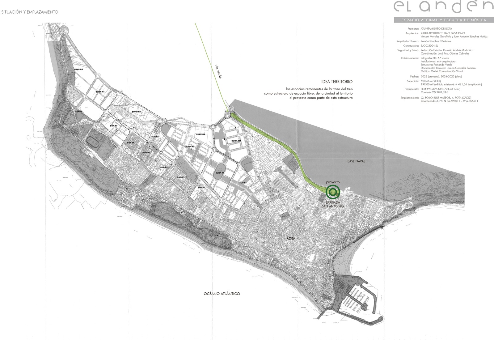 Site plan. The Platform, community space and music school by Kauh.