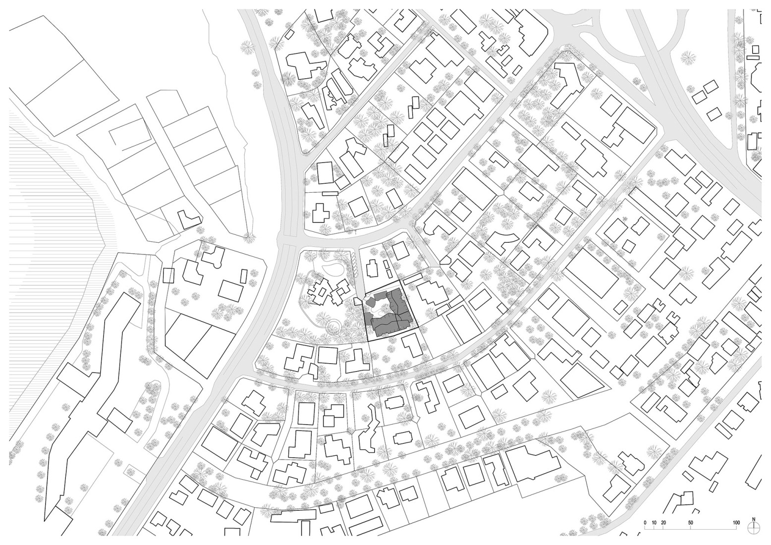 Plano de situación. «Goethe-Institut» por Kéré Architecture.