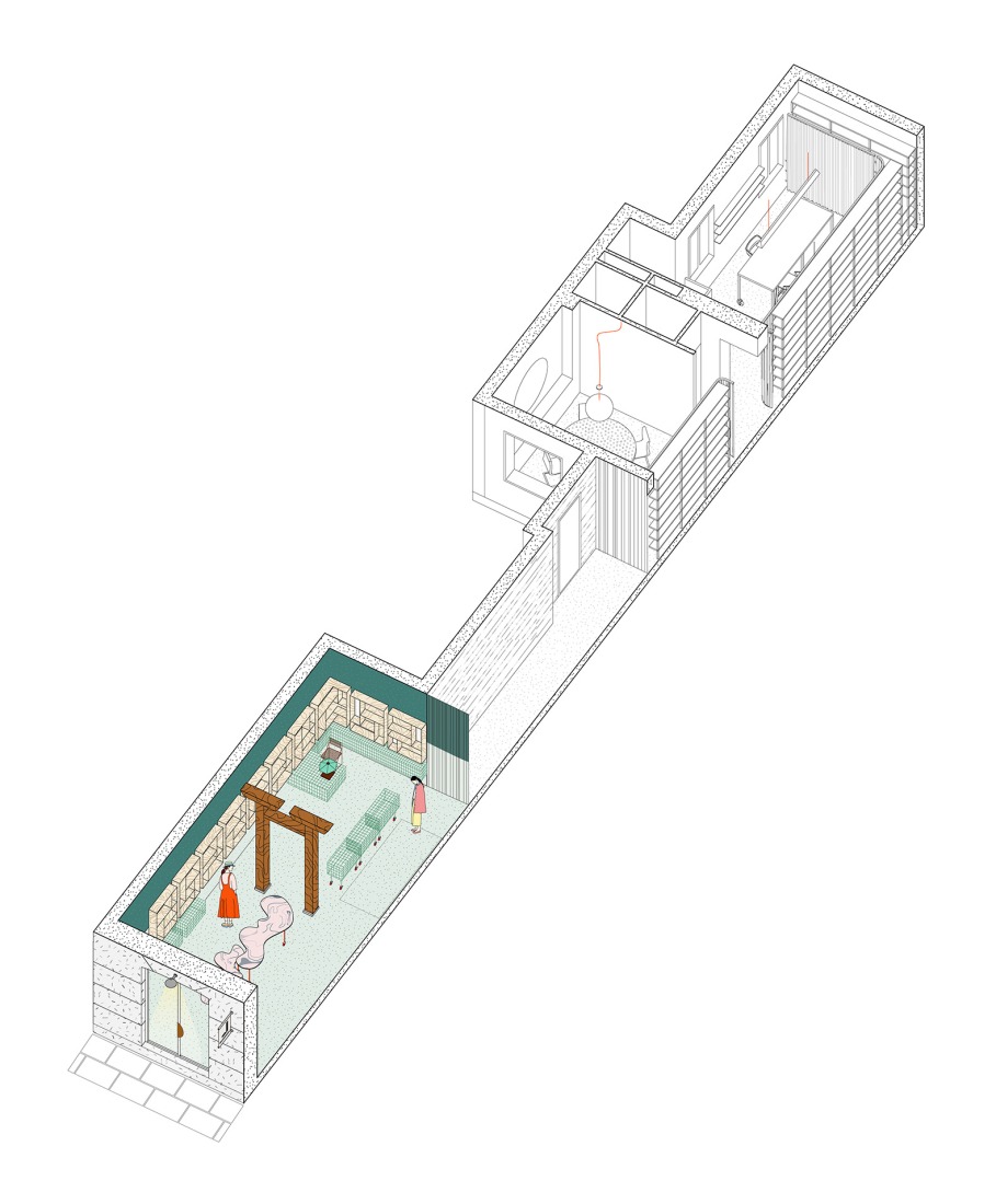 Axonometry. "Laconicum" by Lucas y Hernández-Gil.