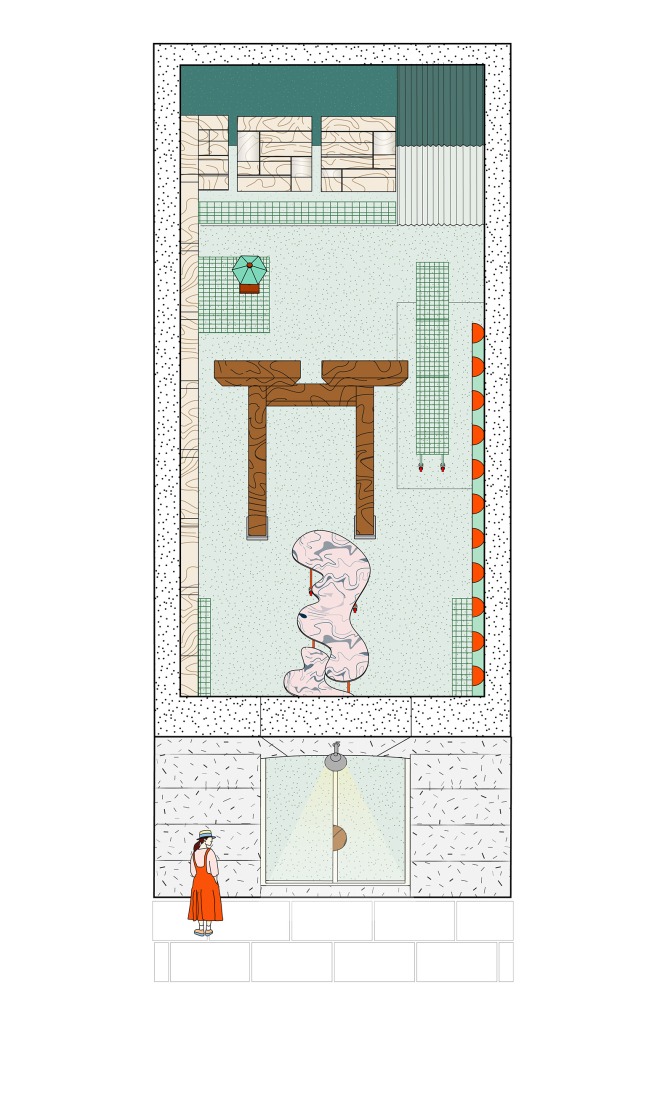 Axonometry. "Laconicum" by Lucas y Hernández-Gil.