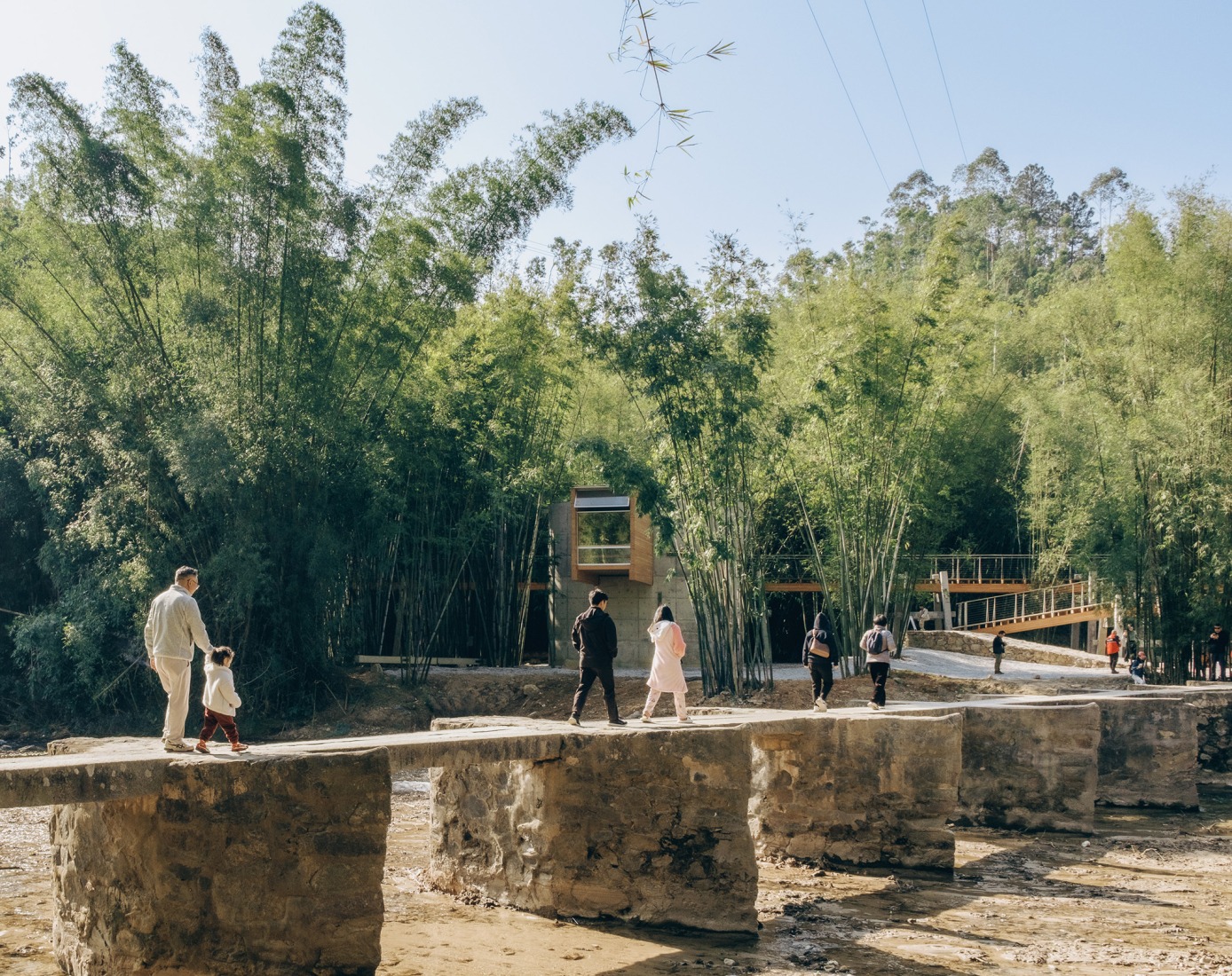 Micromuseo de puentes históricos vernáculos de Huizhou por LUO studio. Fotografía por Zhu Yumeng.