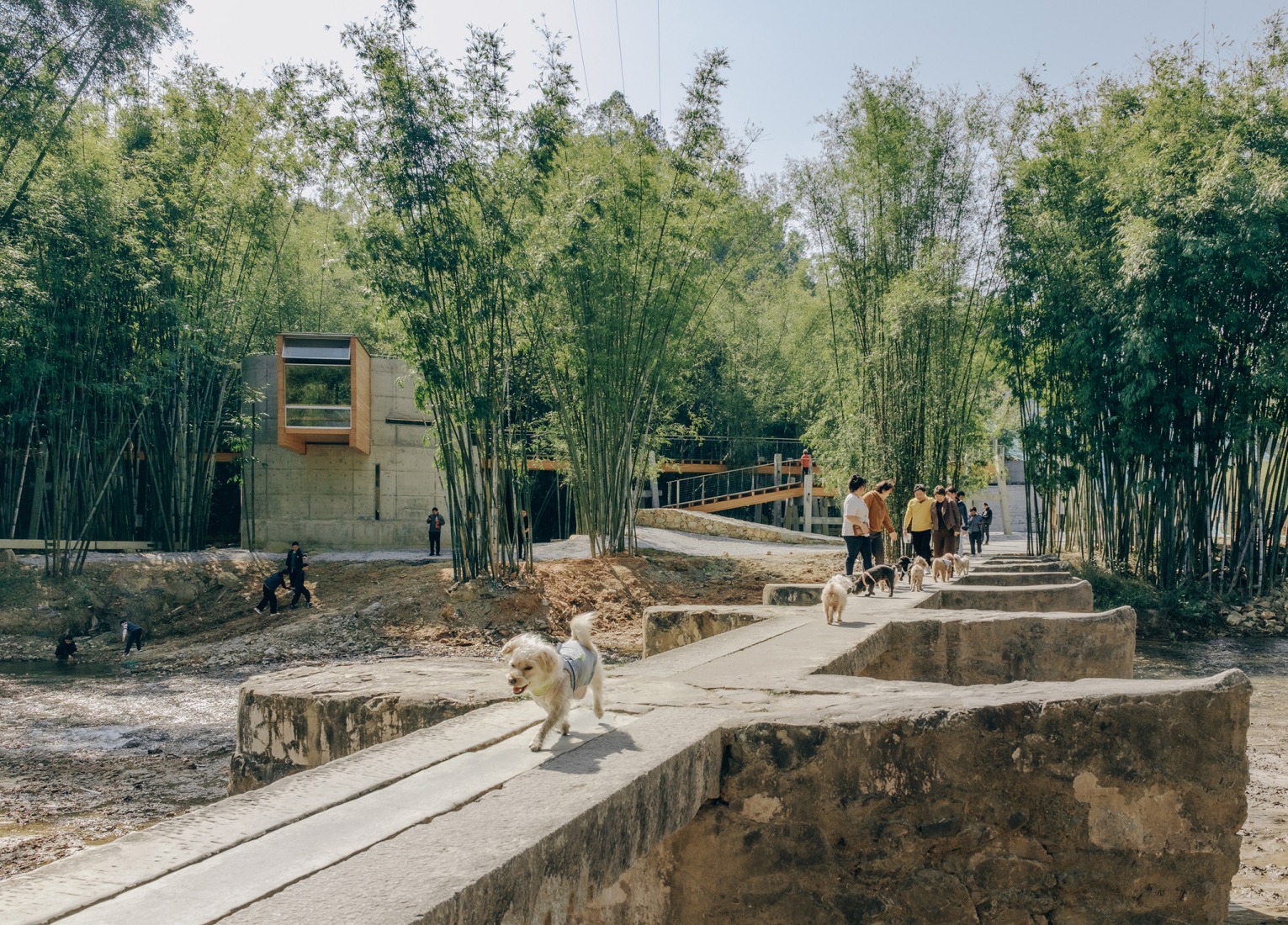 Micromuseo de puentes históricos vernáculos de Huizhou por LUO studio. Fotografía por Zhu Yumeng.