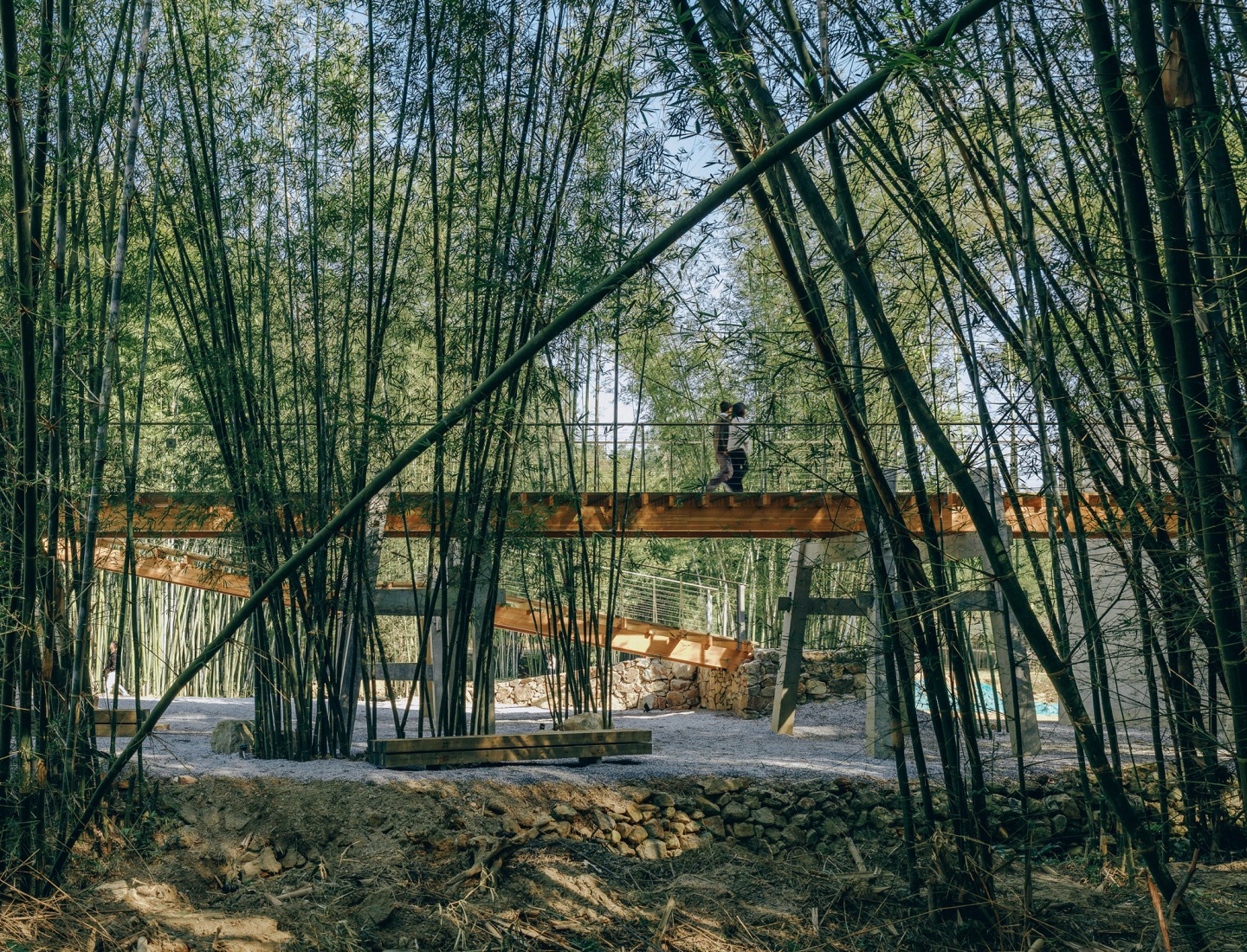 Micromuseo de puentes históricos vernáculos de Huizhou por LUO studio. Fotografía por Zhu Yumeng.