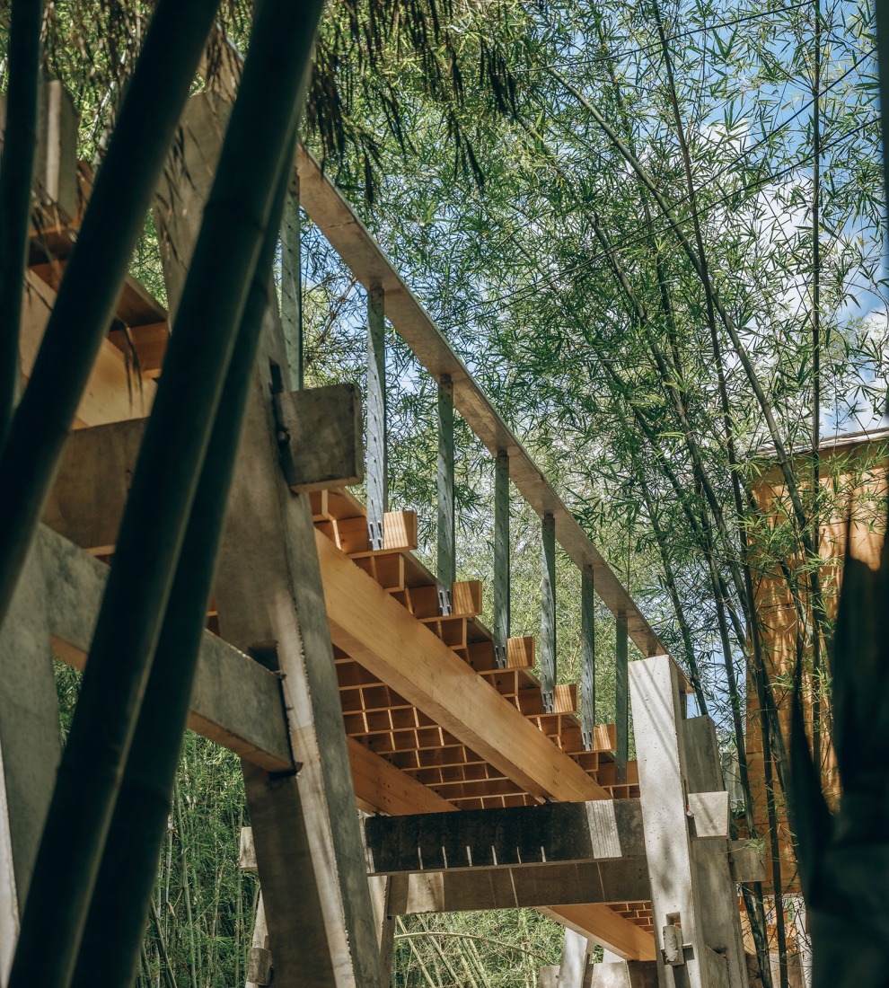 Micromuseo de puentes históricos vernáculos de Huizhou por LUO studio. Fotografía por Zhu Yumeng.