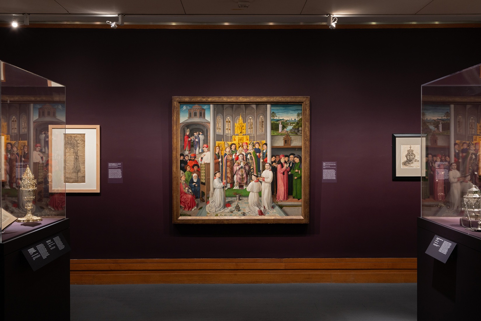 Exposición «La traza del gótico: El amanecer del dibujo arquitectónico». Fotografía cortesía del Museo Metropolitano de Arte.